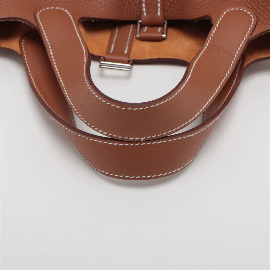 哈【HERMES   公式旗艦店】ハンドバッグエルメス ピコタンロックPM トリヨンクレマンス ゴールド シルバー金具