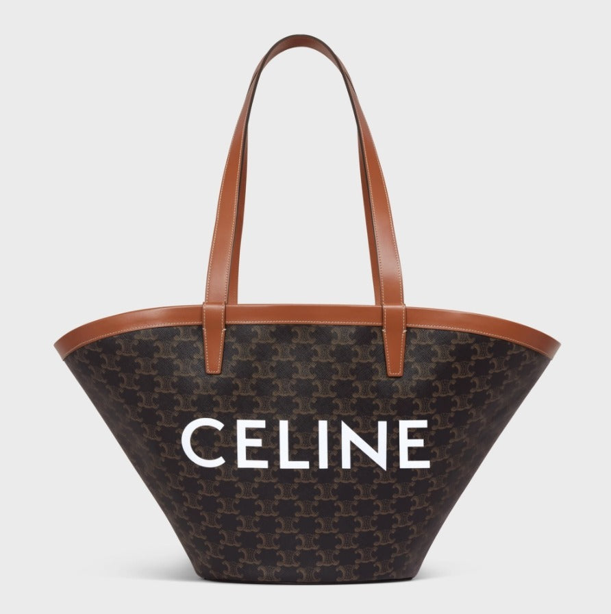 【CELINE】セリーヌ ミディアムバシネットバッグ トリオンフ  ブラック