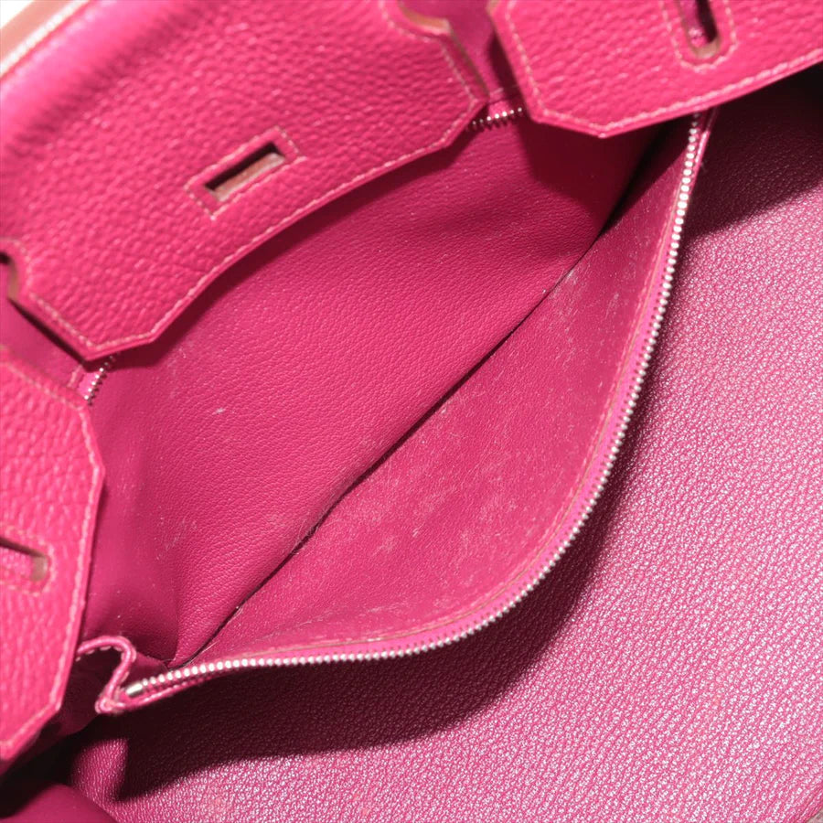 哈【HERMES   公式旗艦店】ハンドバッグエルメス バーキン30 トゴ ルビー シルバー金具