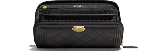 CHANEL【シャネル】BOY ロングジップ財布