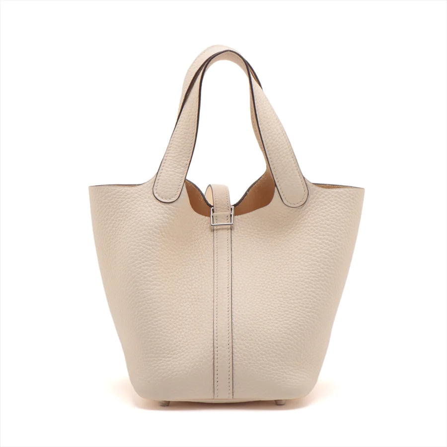 哈【HERMES   公式旗艦店】ハンドバッグエルメス ピコタンロックPM トリヨンクレマンス ナタ シルバー金具