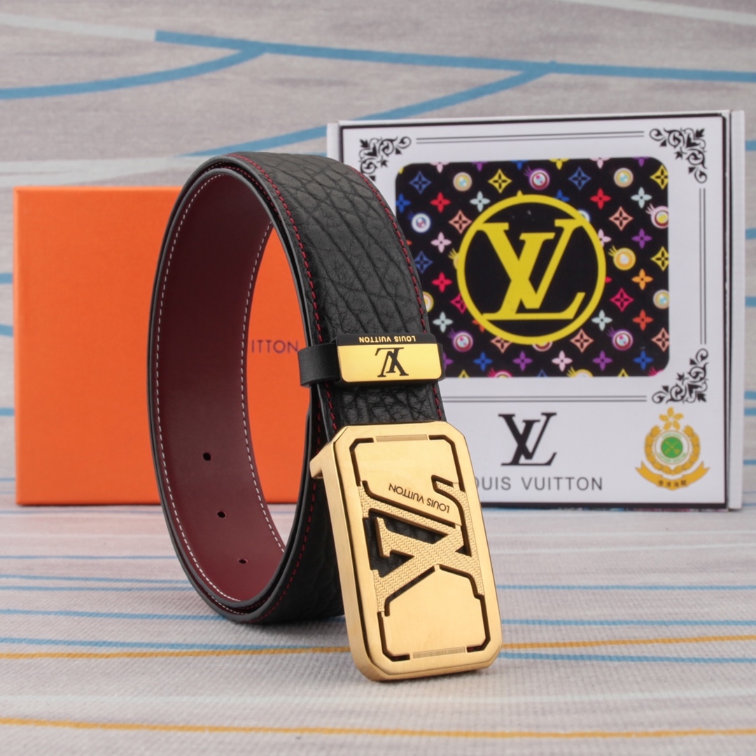 【LOUIS VUITTON】(ルイヴィトン) 3.8cmベルト メンズ  24706