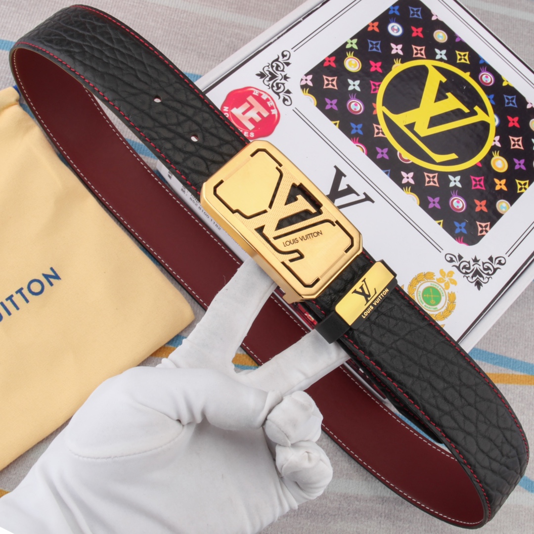 LV【LOUIS VUITTON】(ルイヴィトン) 3.8cmベルト メンズ  240903