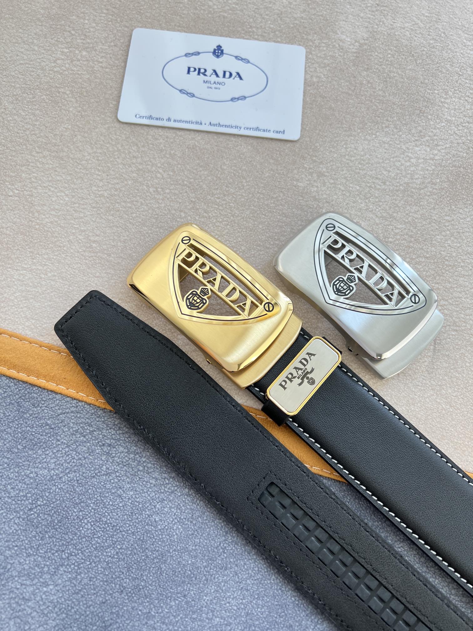 【PRADA】(プラダ) 3.5cmベルト メンズ