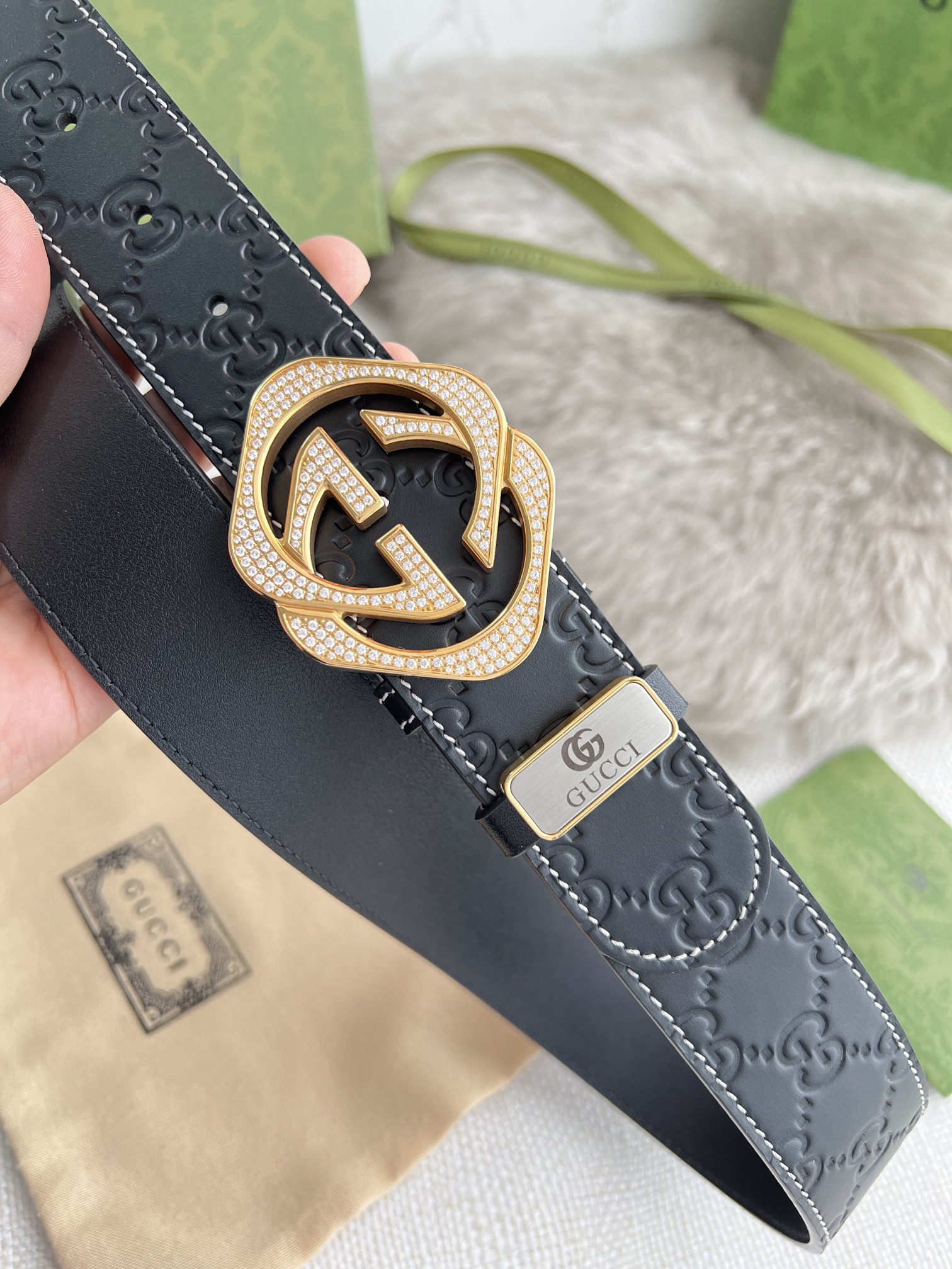 【GUCCI】(グッチ) 3.8cmベルト メンズ