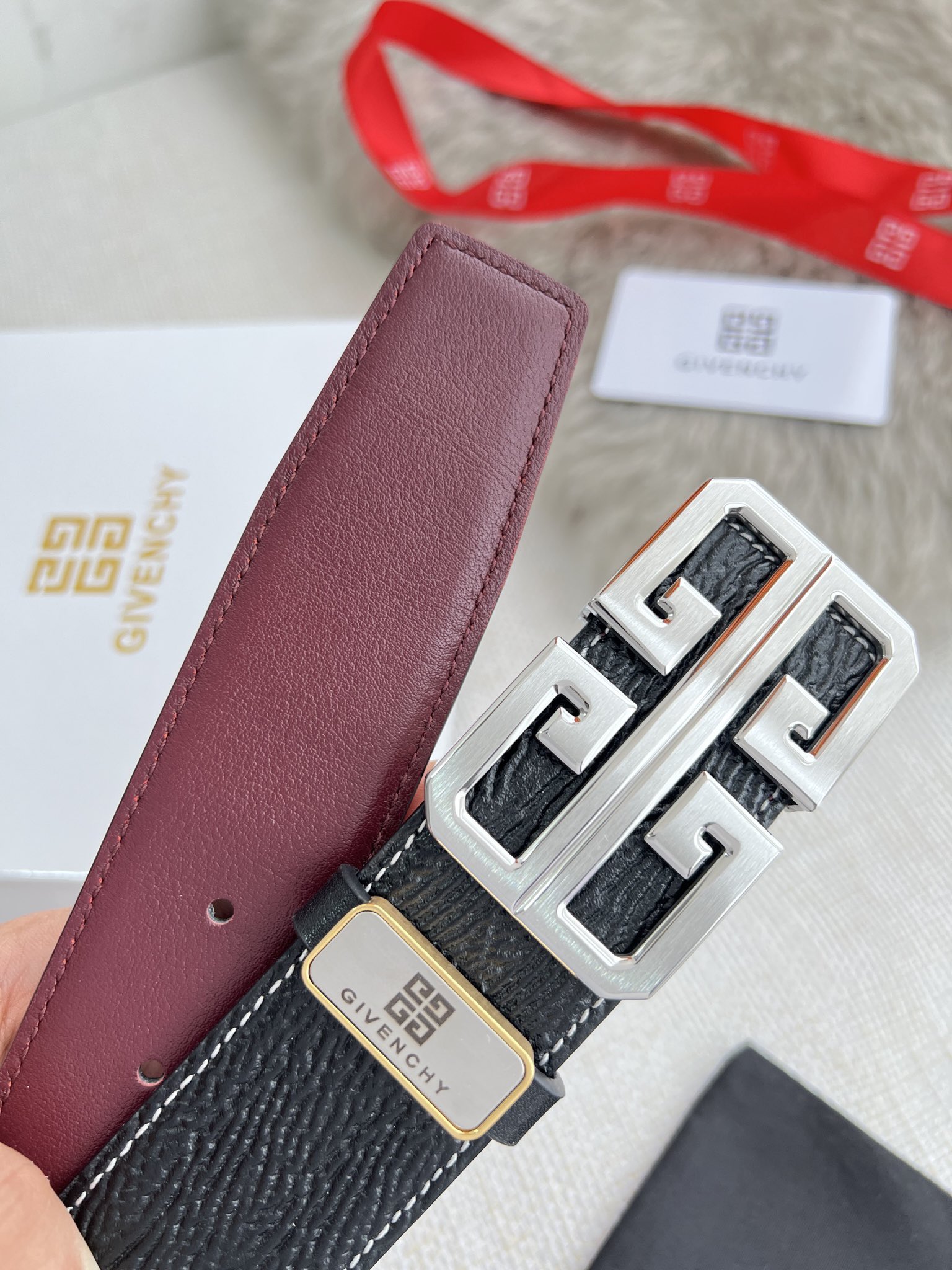 【GIVENCHY】(ジバンシー) 3.8cmベルト メンズ 24706