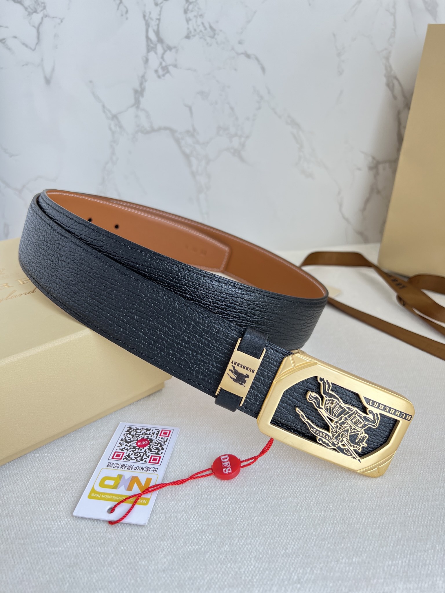 【BURBERRY 】(バーバリー) 3.8cmベルト メンズ 240904