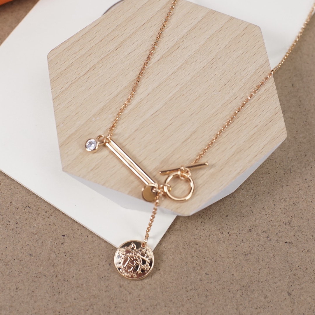 【HERMES】ネックレス、新しいネックレス万能シンプルファッションオーナメント 2473