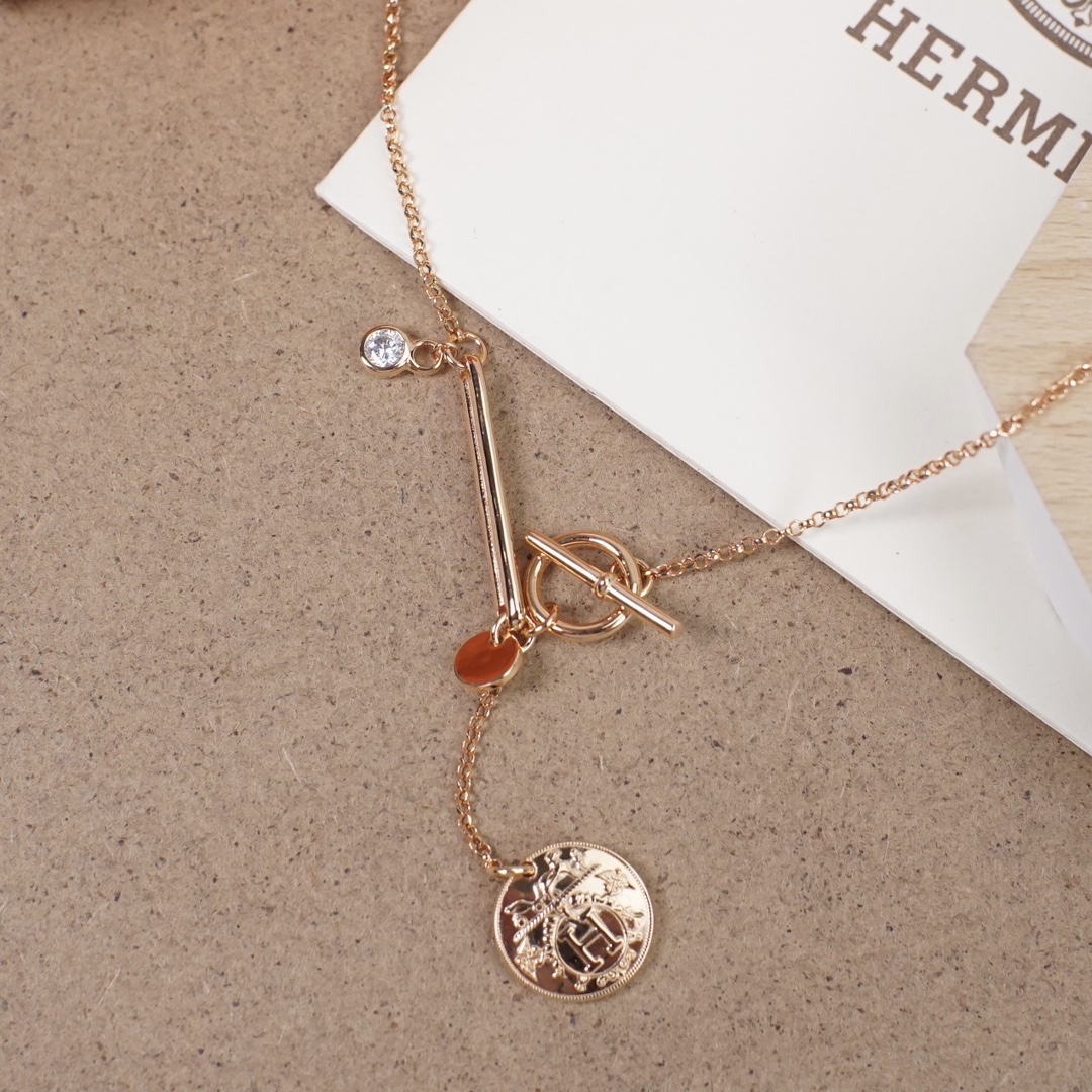 【HERMES】ネックレス、新しいネックレス万能シンプルファッションオーナメント 2473
