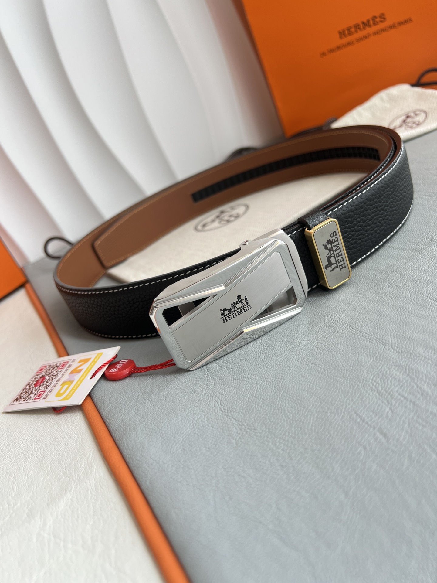 【Hermès】(エルメス) 3.5cmベルト メンズ