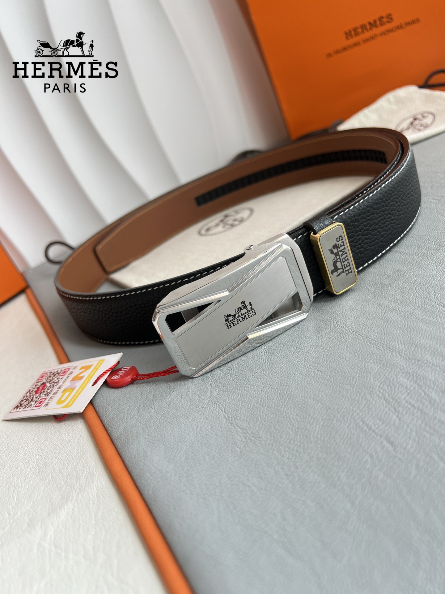 【Hermès】(エルメス) 3.5cmベルト メンズ