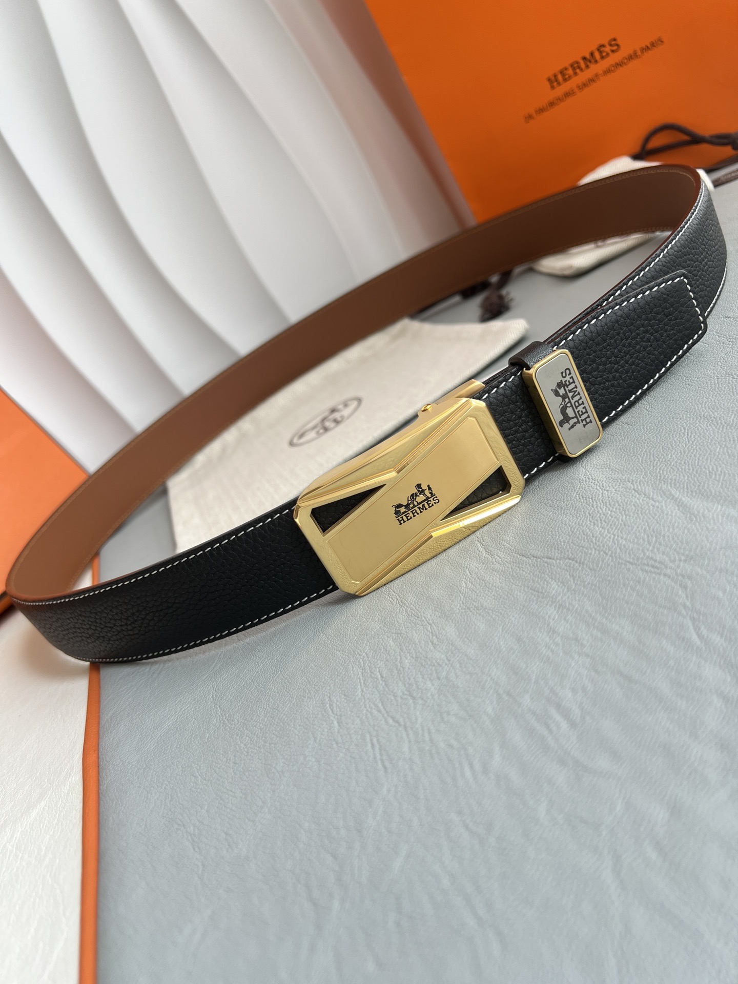 【Hermès】(エルメス) 3.5cmベルト メンズ