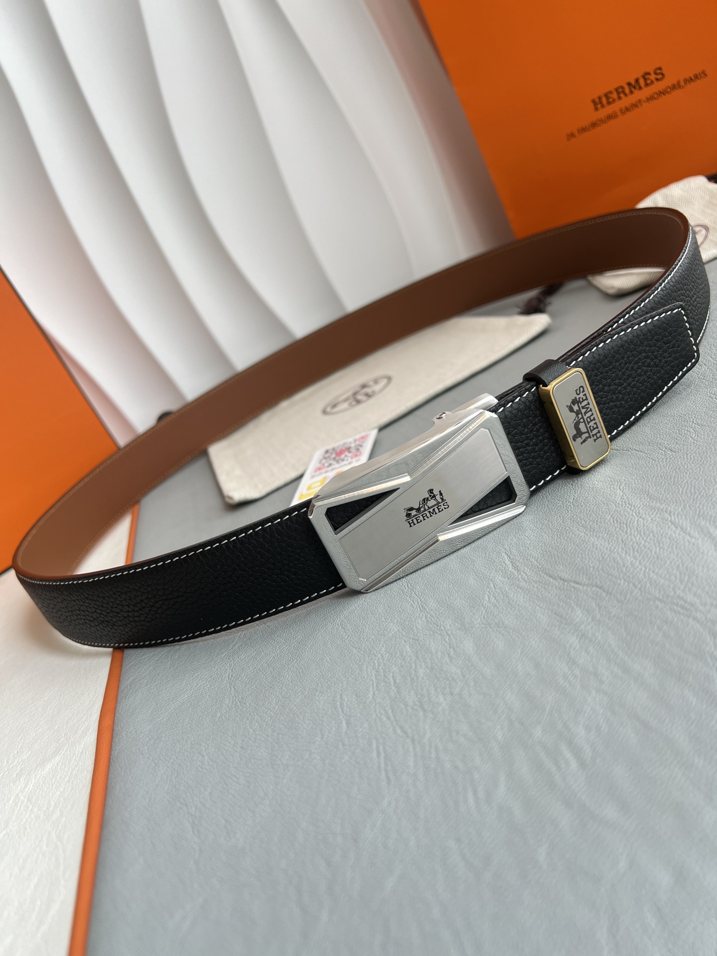 【Hermès】(エルメス) 3.5cmベルト メンズ