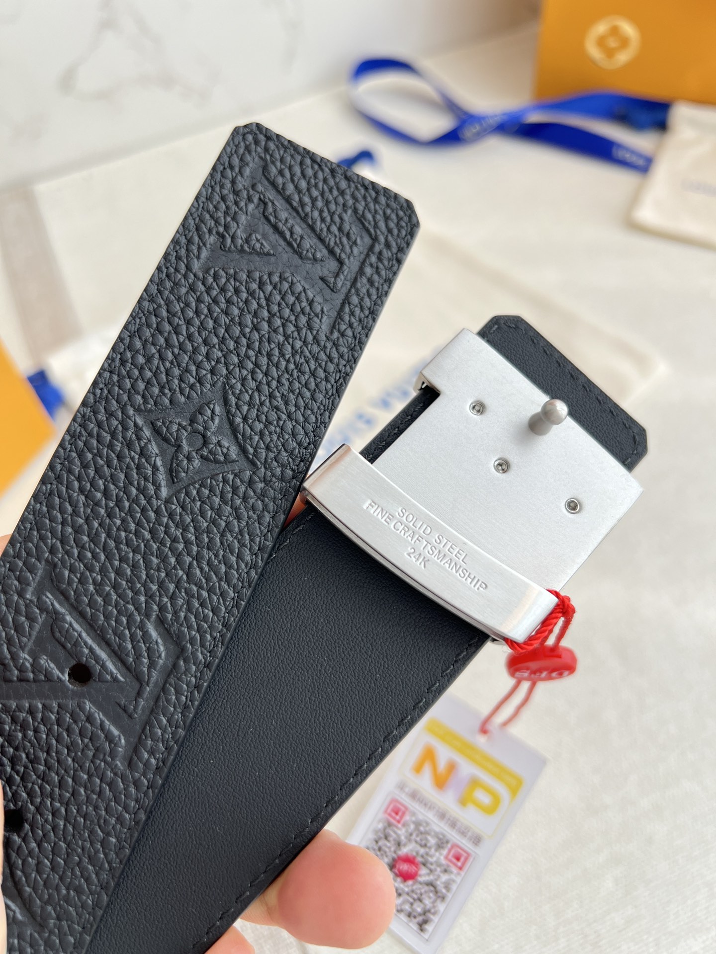 【LOUIS VUITTON】(ルイヴィトン) 3.8cmベルト メンズ