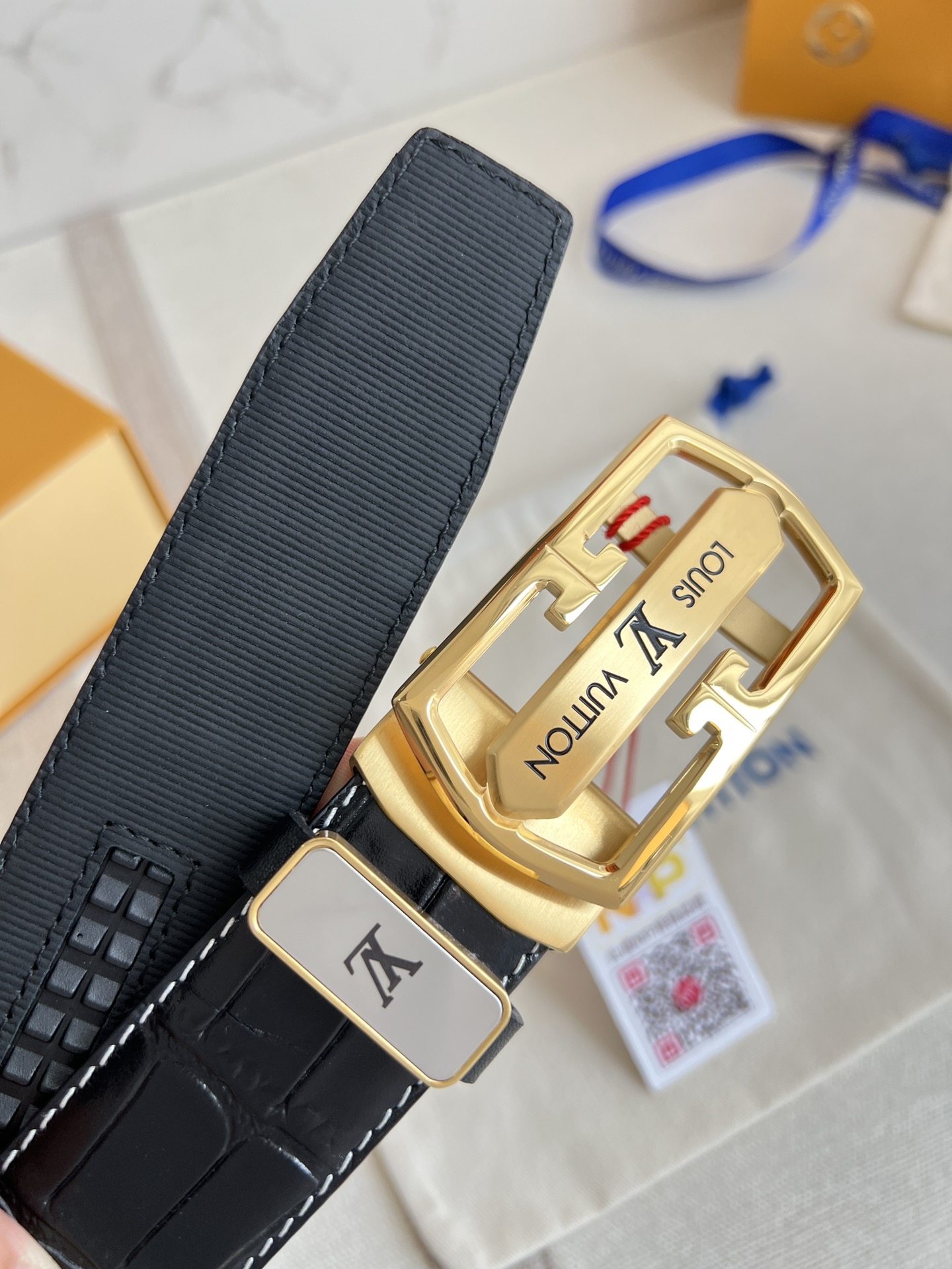 【LOUIS VUITTON】(ルイヴィトン) 3.5cmベルト メンズ