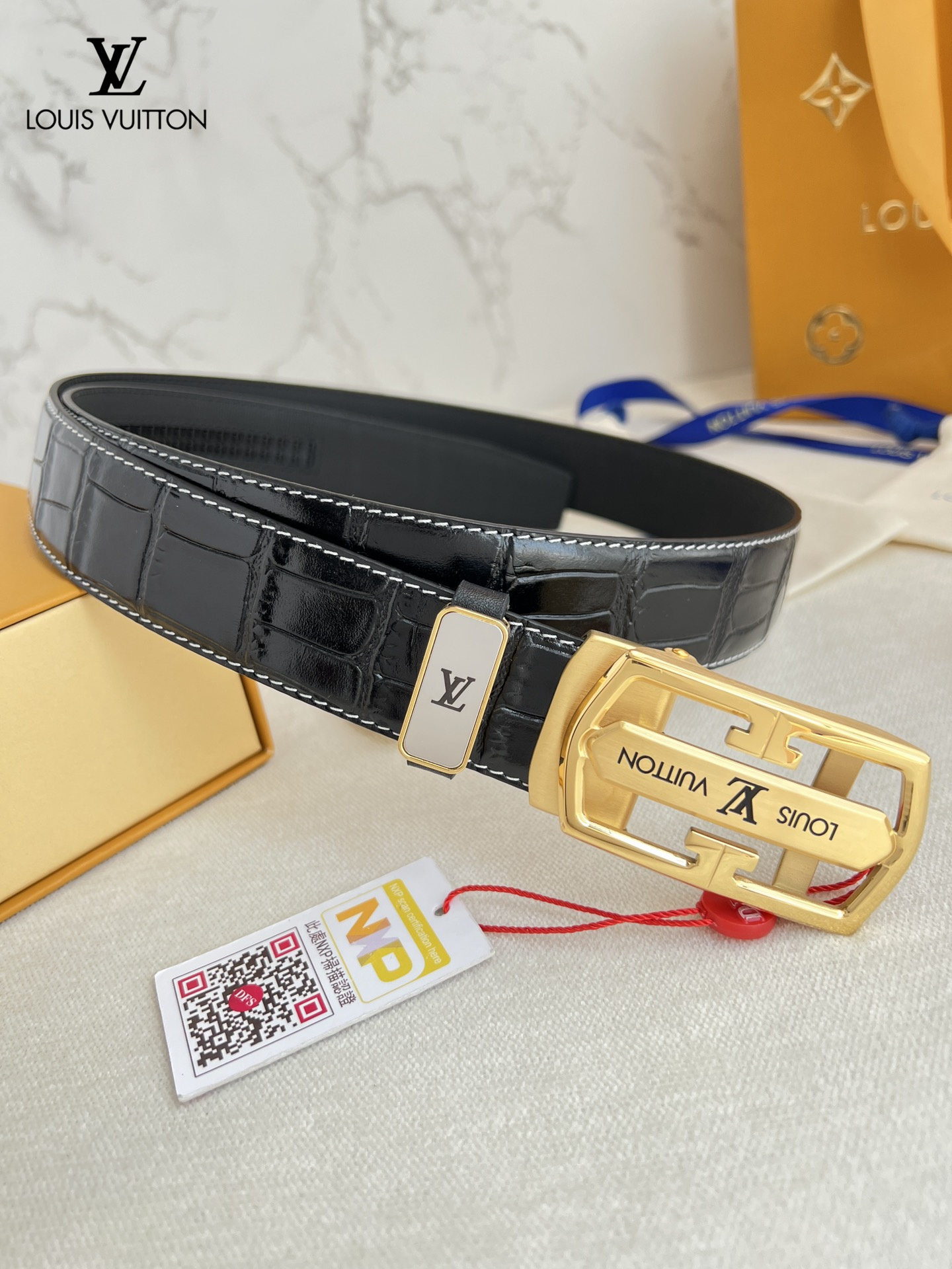 【LOUIS VUITTON】(ルイヴィトン) 3.5cmベルト メンズ