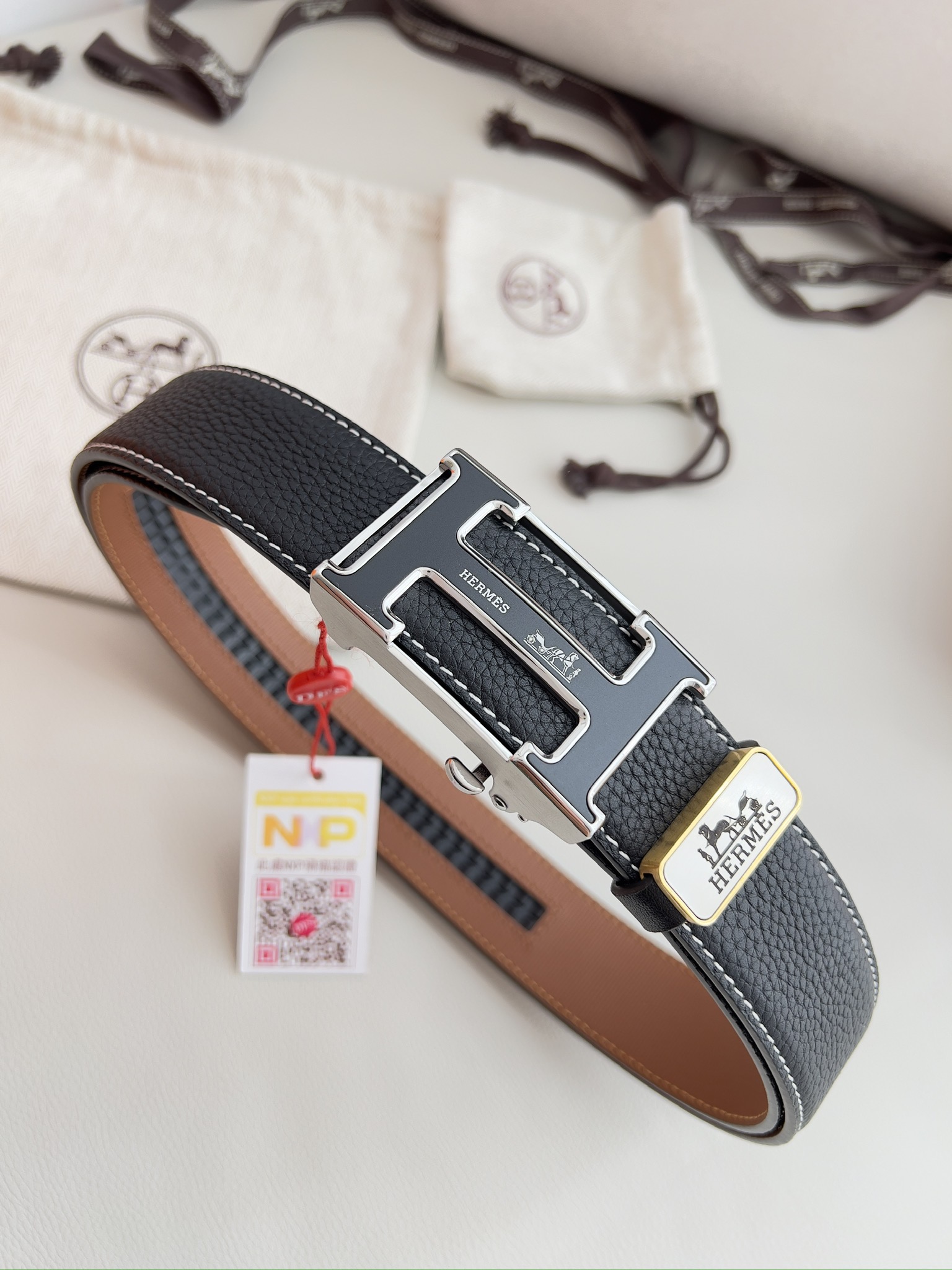 【Hermès】(エルメス) 3.5cmベルト メンズ