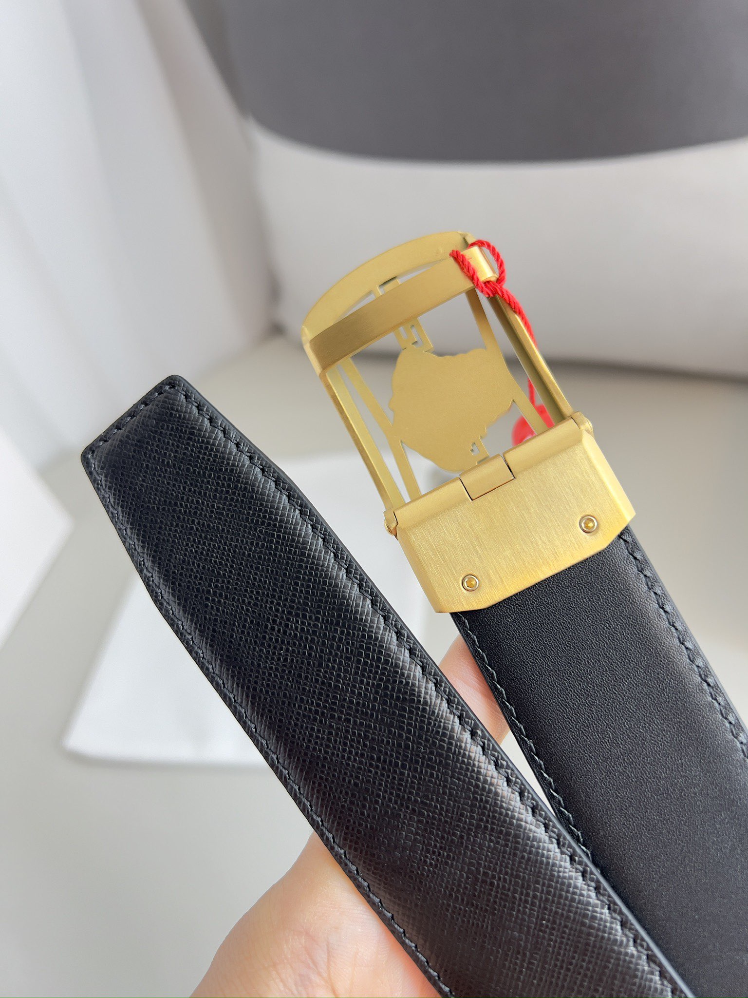 【VERSACE】(ヴェルサーチ) 3.5cmベルト メンズ