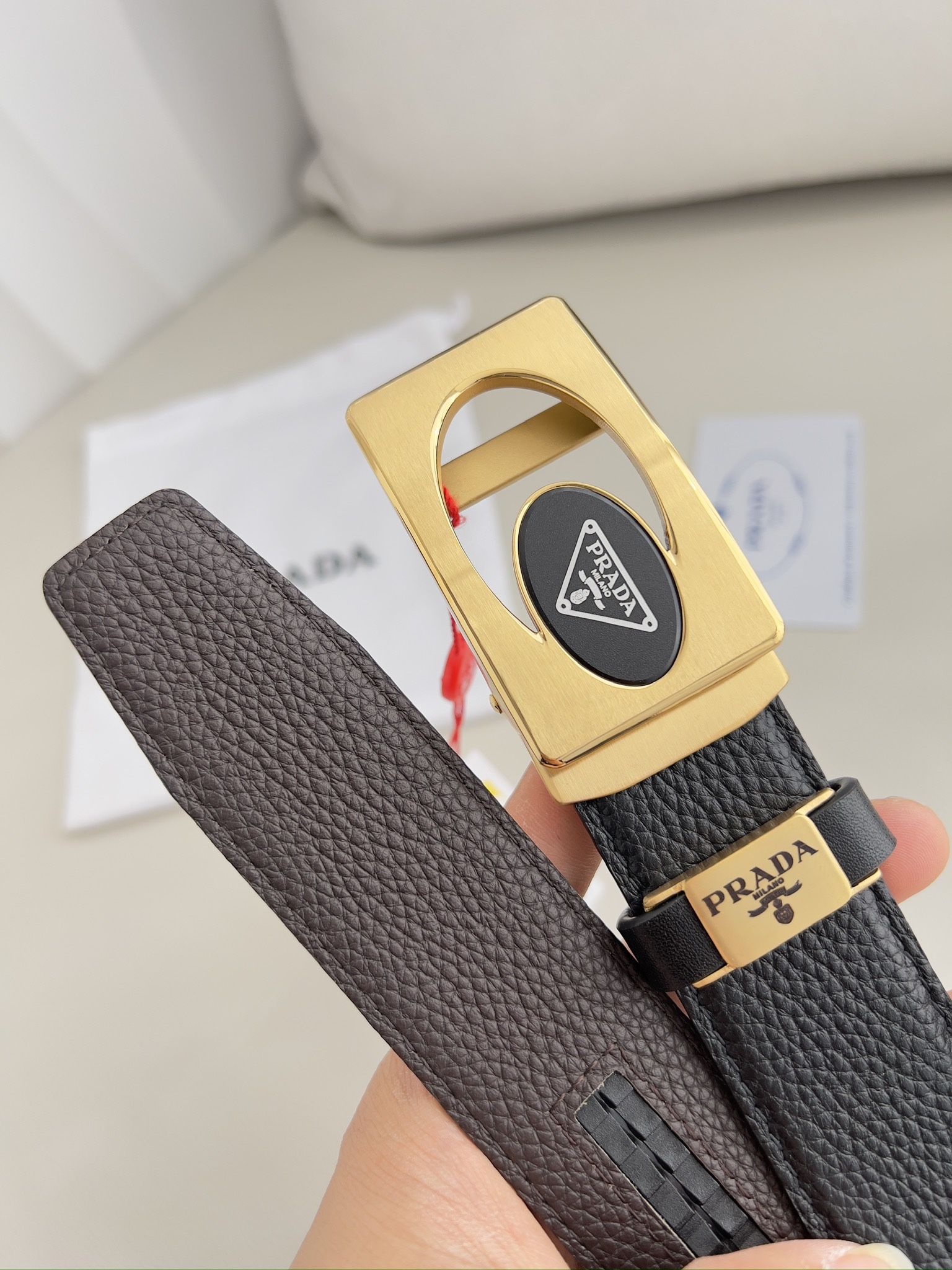 【PRADA】(プラダ) 3.5cmベルト メンズ