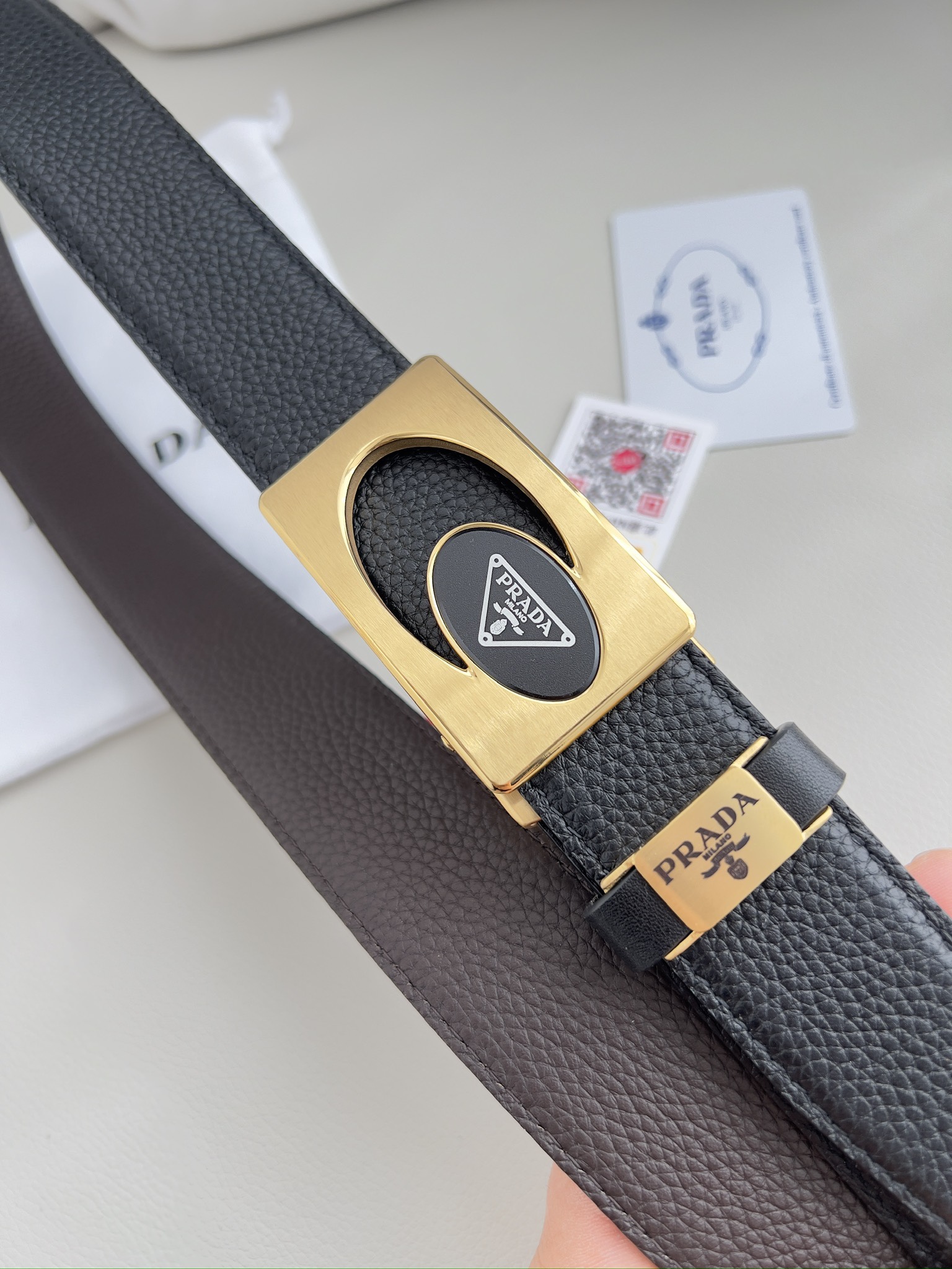 【PRADA】(プラダ) 3.5cmベルト メンズ