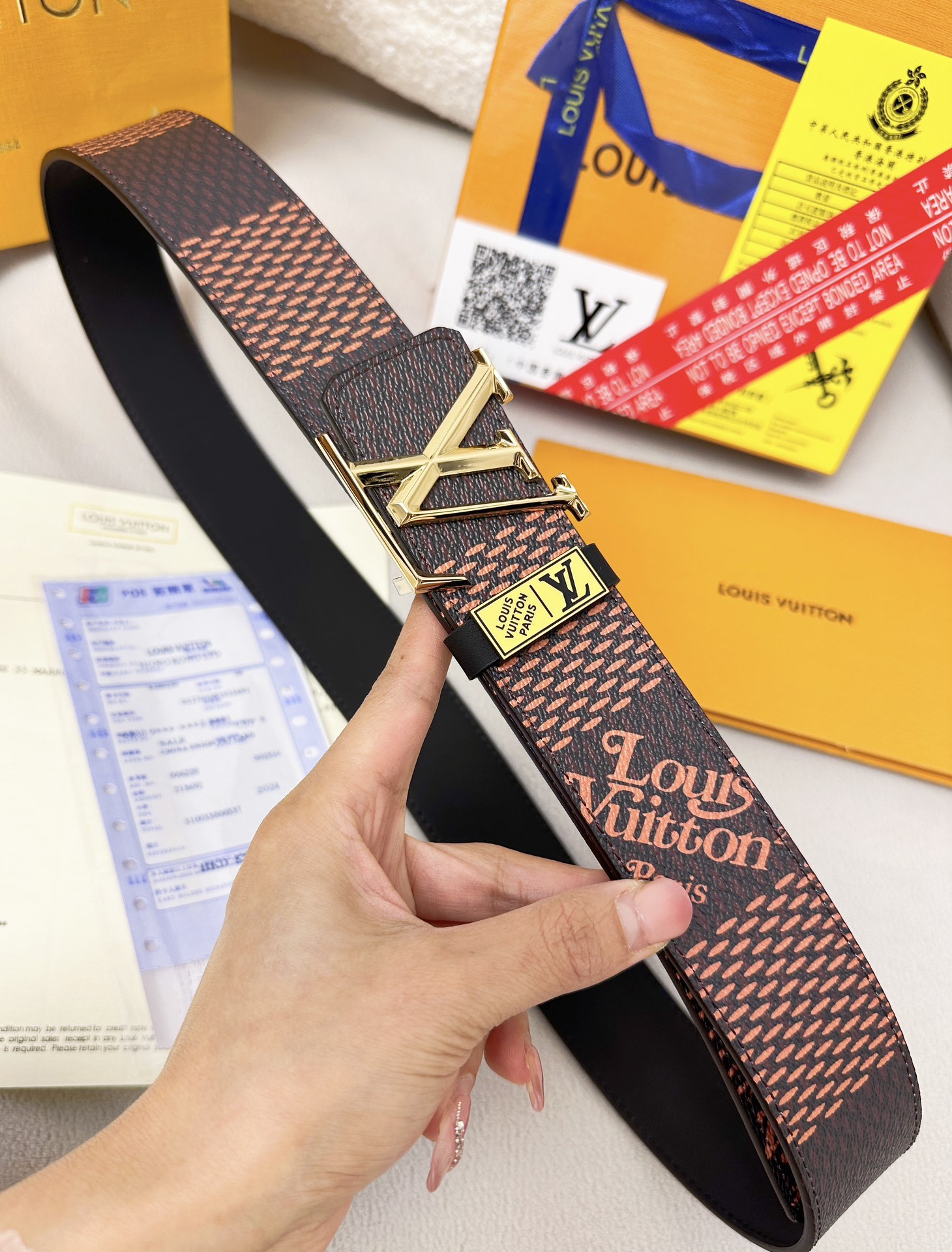 【LOUIS VUITTON】(ルイヴィトン) 3.8cmベルト メンズ