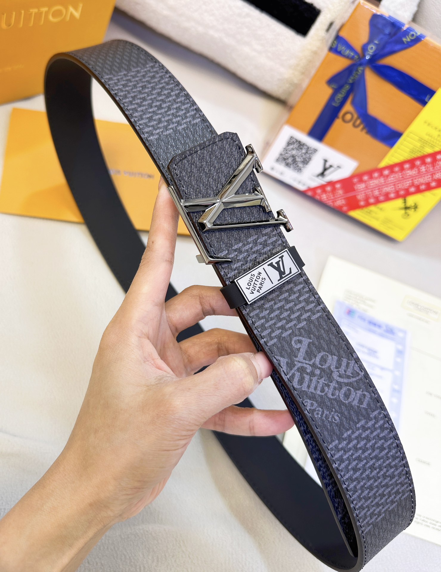 【LOUIS VUITTON】(ルイヴィトン) 3.8cmベルト メンズ