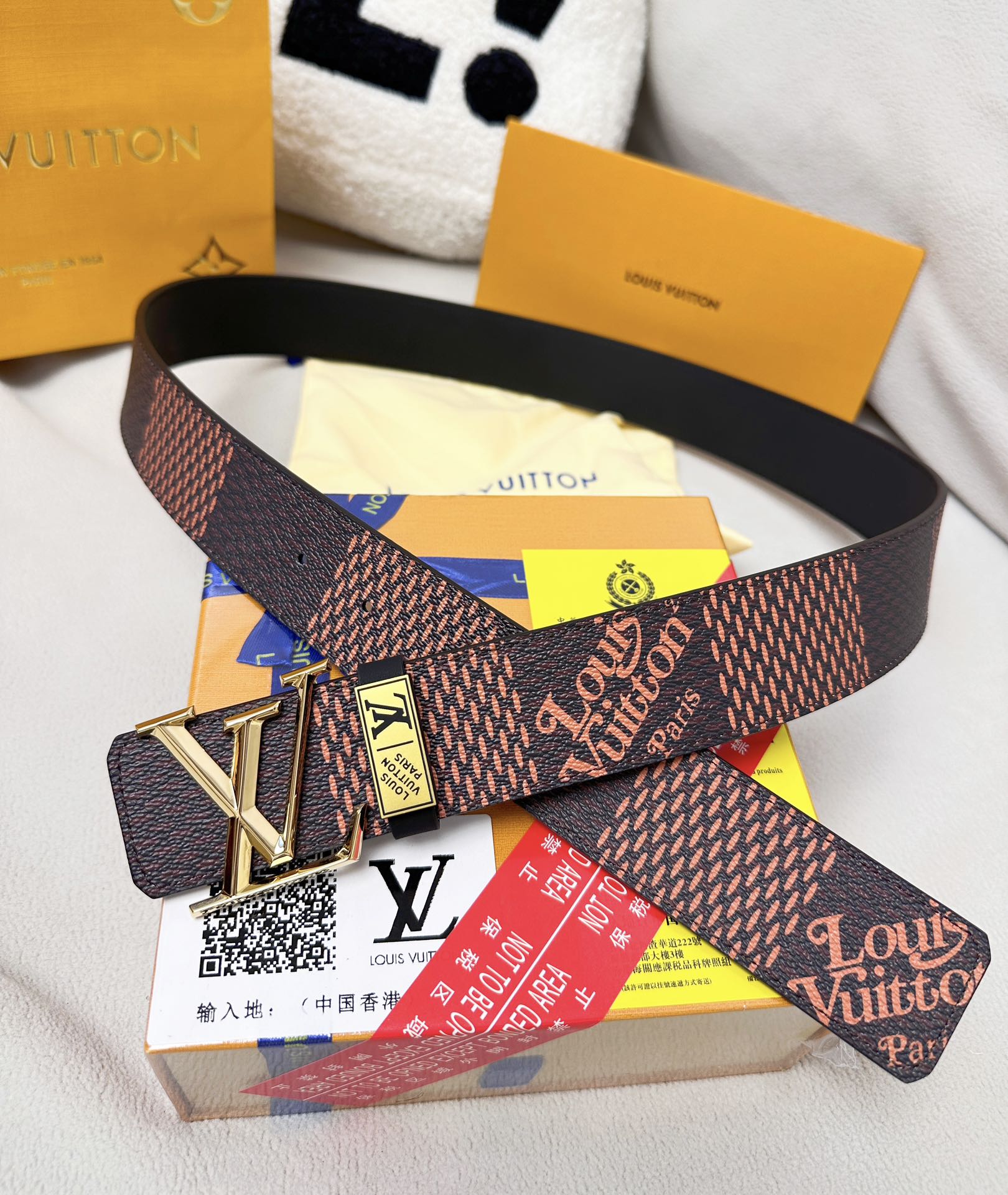 【LOUIS VUITTON】(ルイヴィトン) 3.8cmベルト メンズ