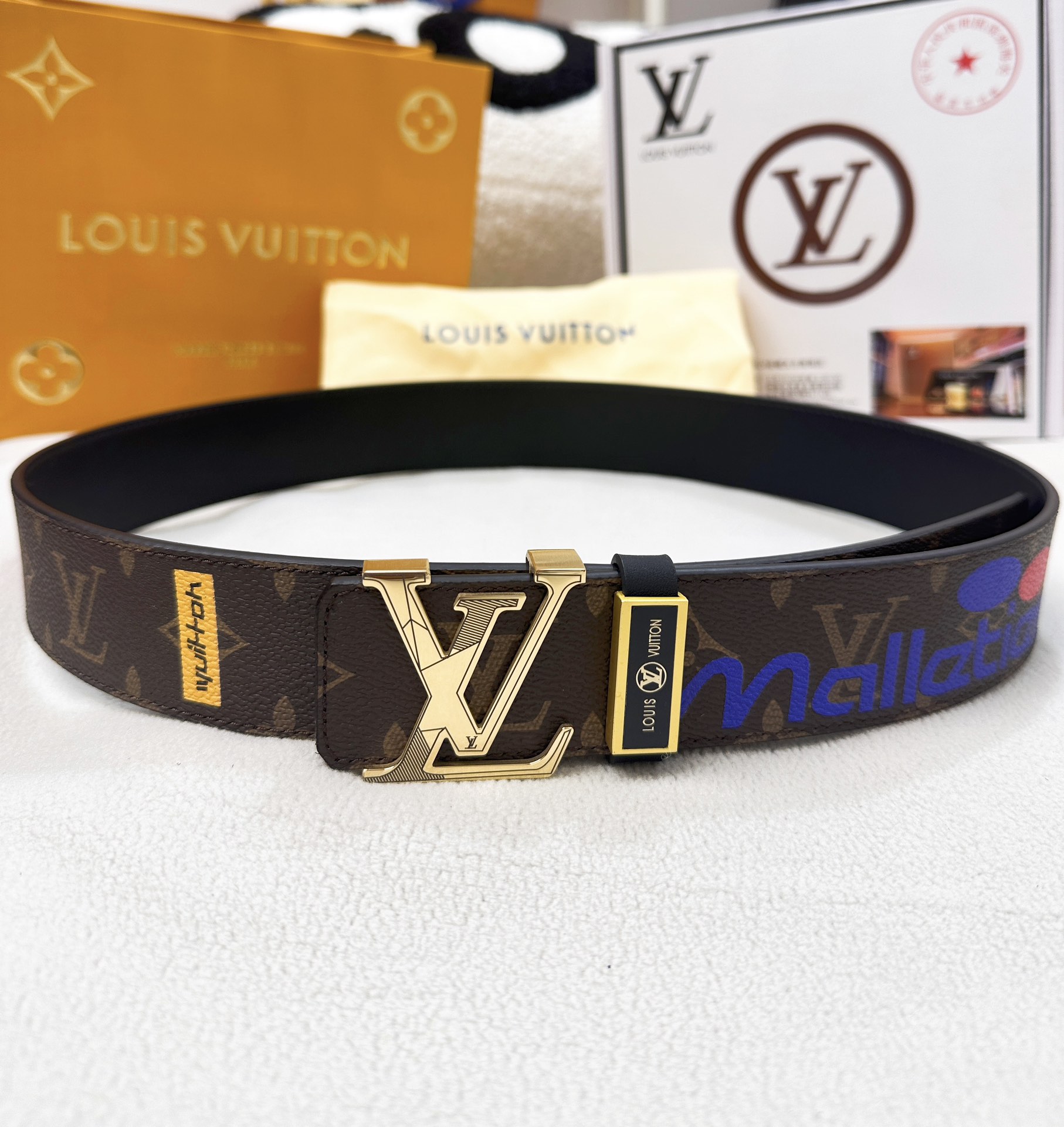 【LOUIS VUITTON】(ルイヴィトン) 3.8cmベルト メンズ