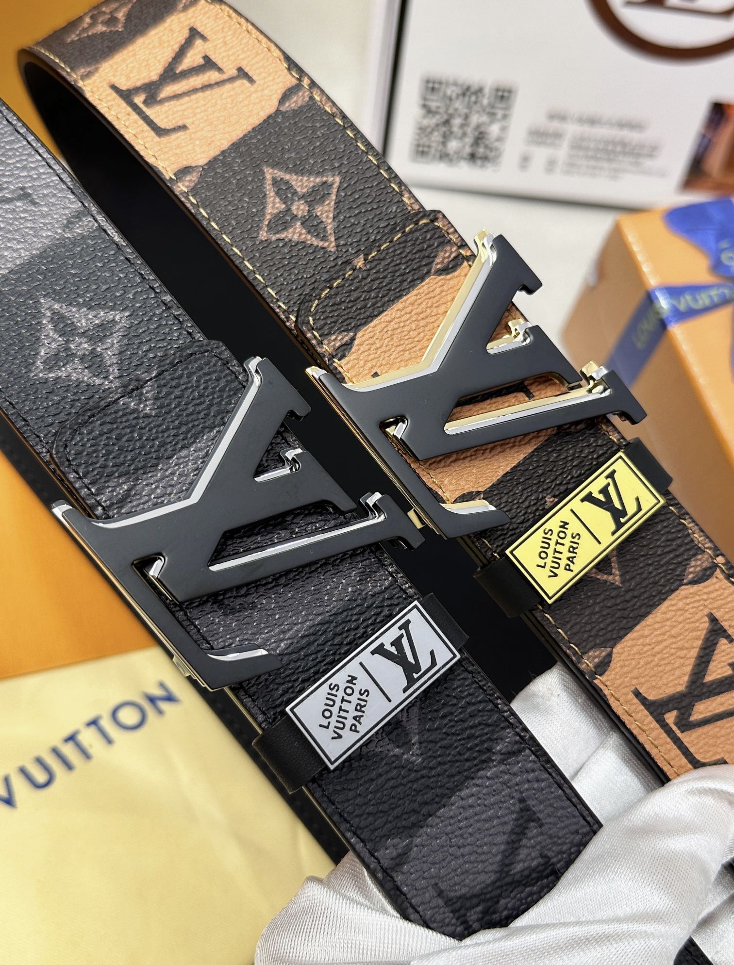 【LOUIS VUITTON】(ルイヴィトン) 3.8cmベルト メンズ