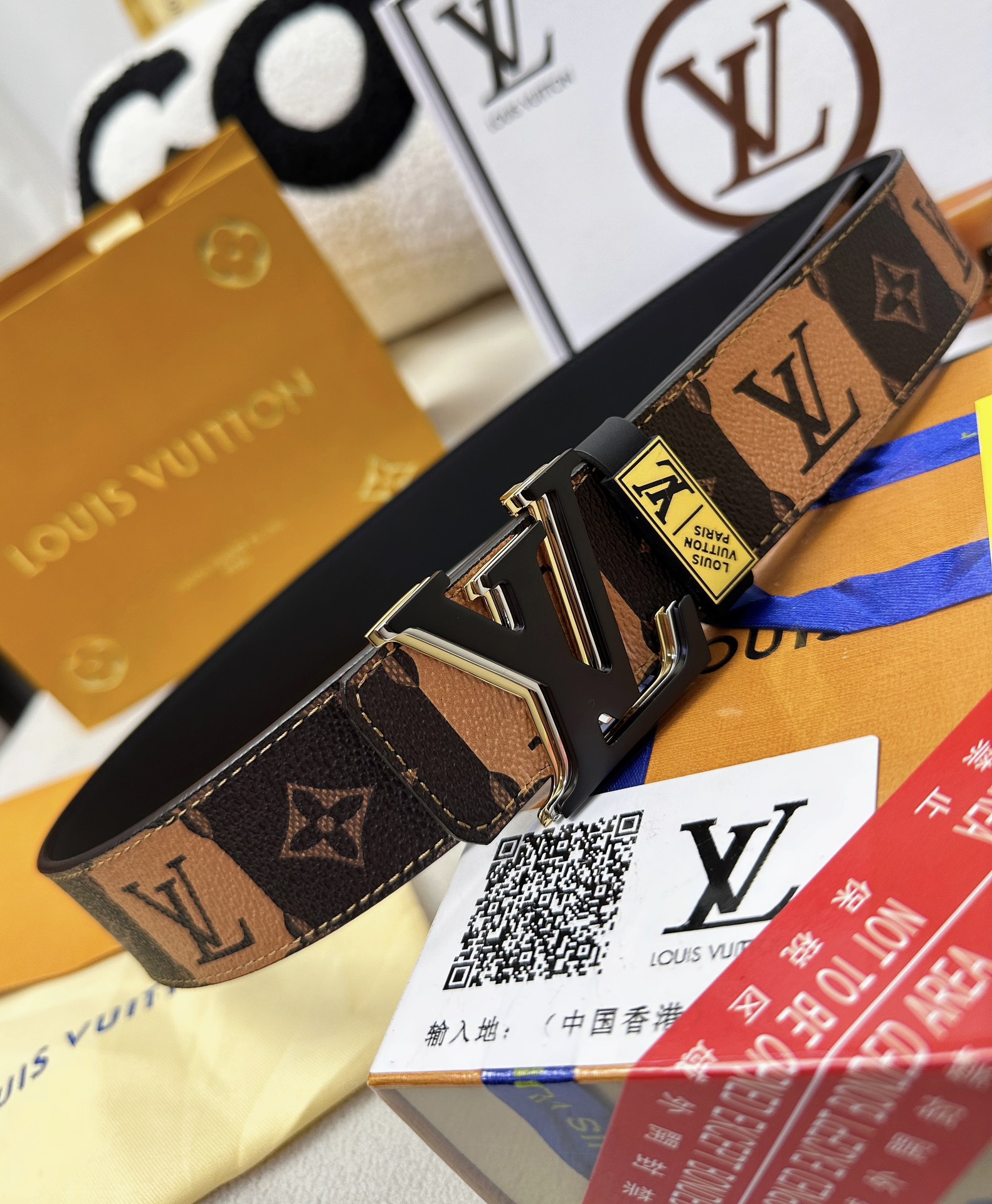 【LOUIS VUITTON】(ルイヴィトン) 3.8cmベルト メンズ