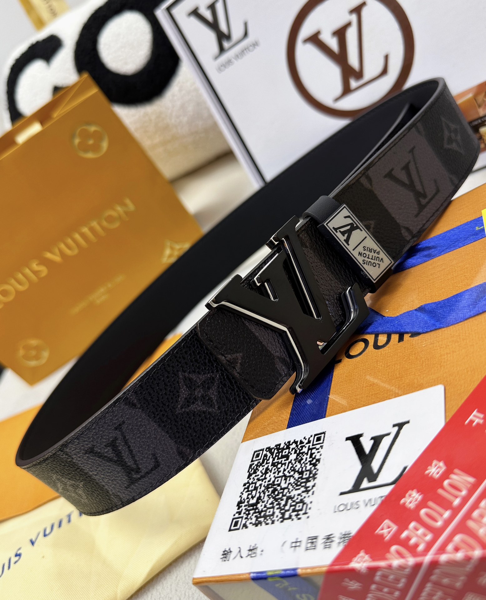 【LOUIS VUITTON】(ルイヴィトン) 3.8cmベルト メンズ