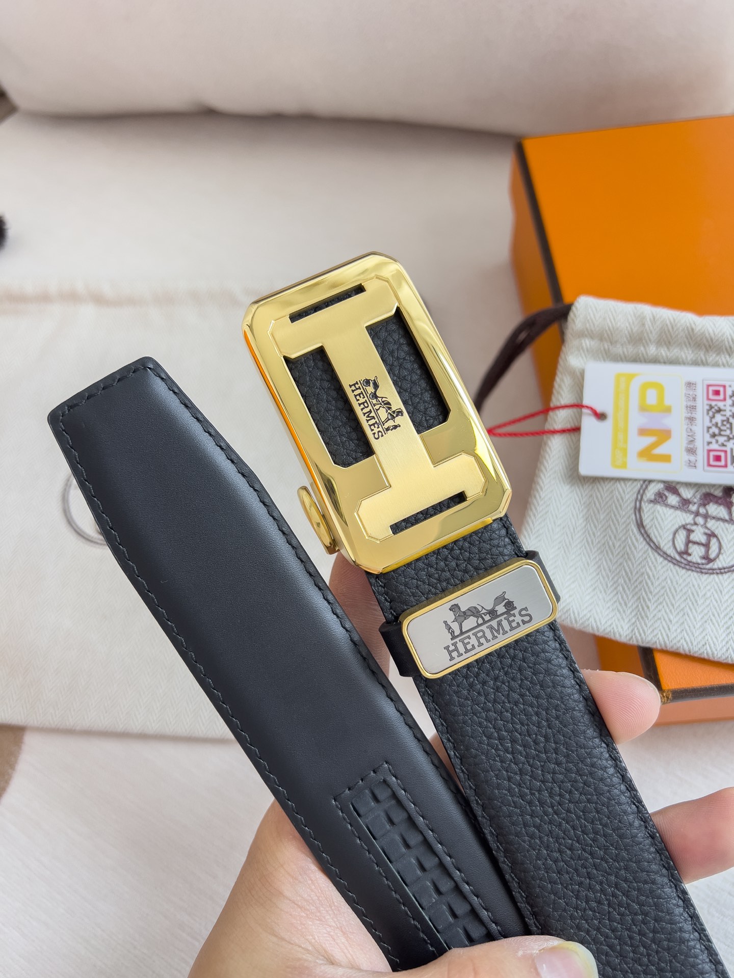 【Hermès】(エルメス) 3.5cmベルト メンズ