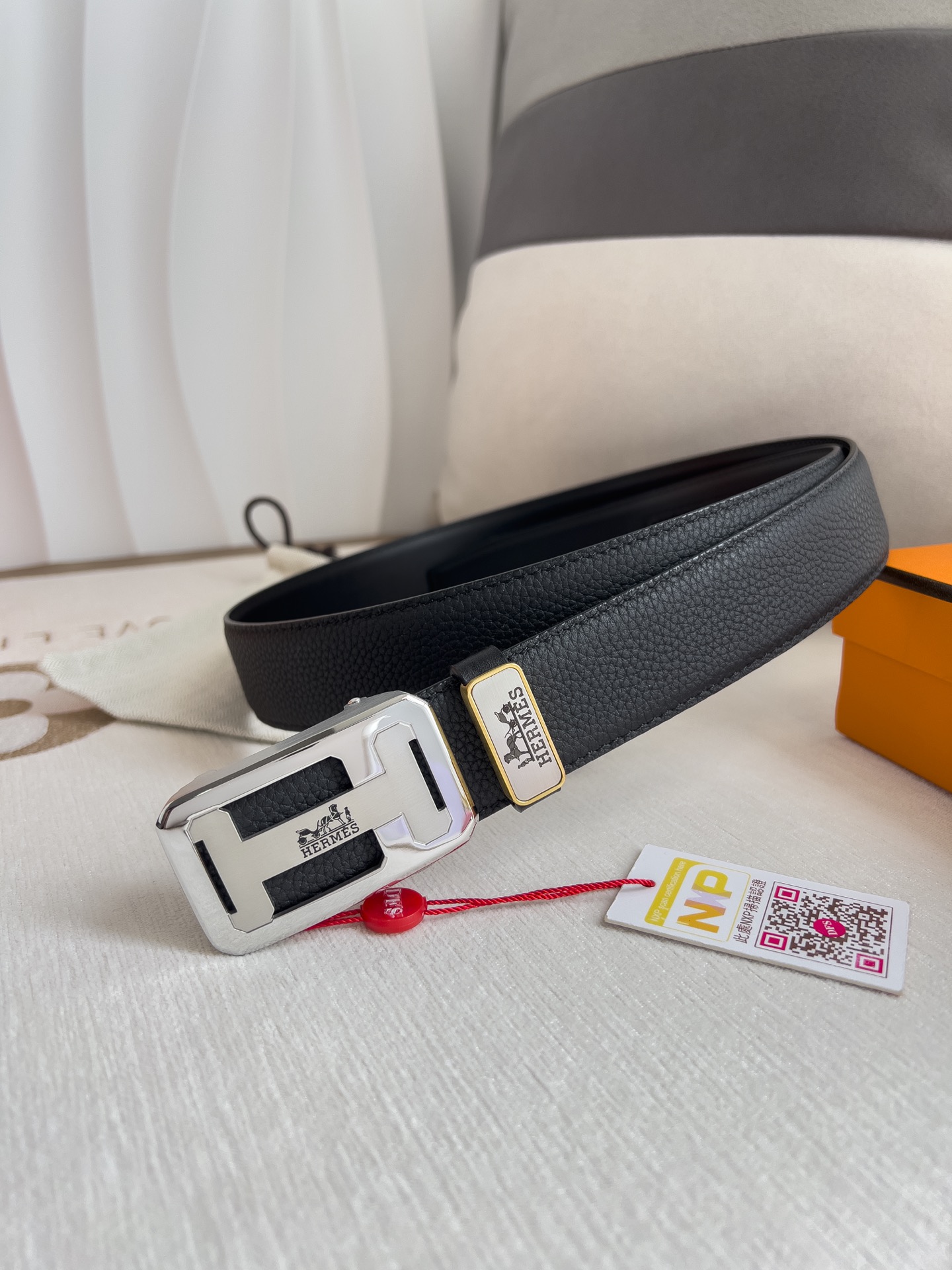 【Hermès】(エルメス) 3.5cmベルト メンズ