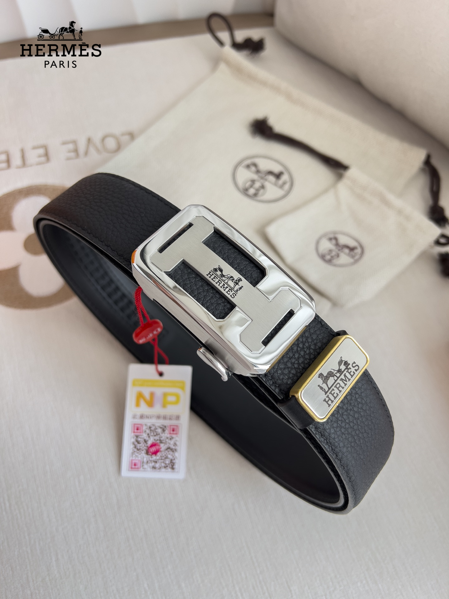 【Hermès】(エルメス) 3.5cmベルト メンズ