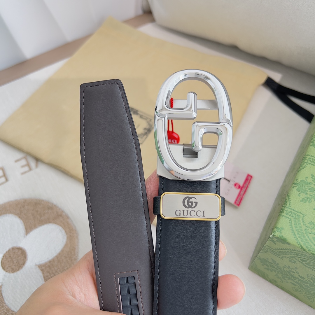 【GUCCI】(グッチ) 3.5cmベルト メンズ