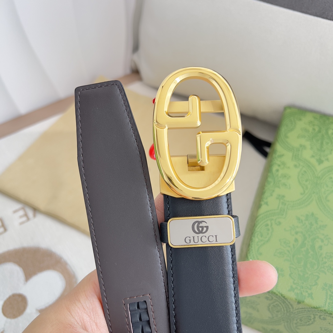 【GUCCI】(グッチ) 3.5cmベルト メンズ