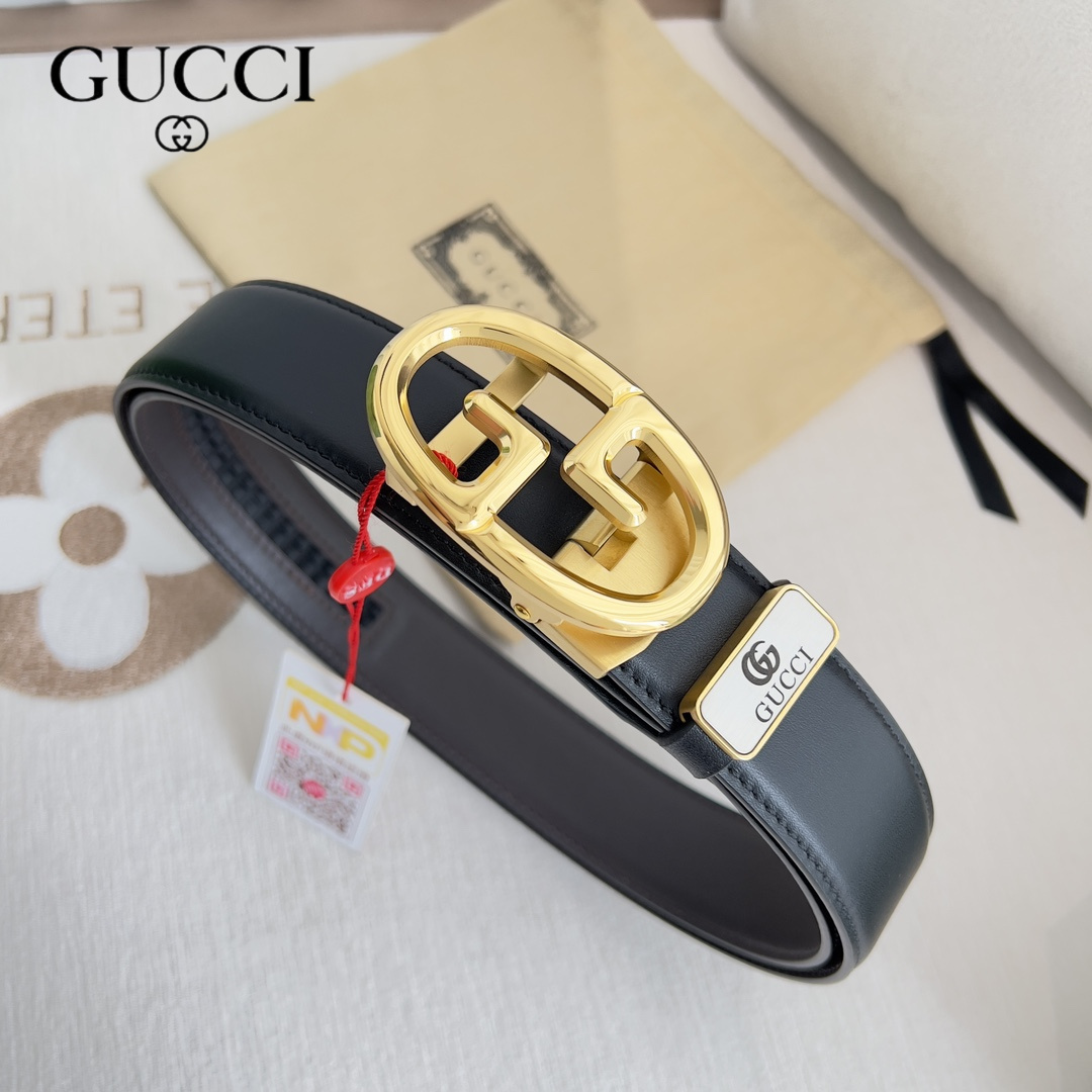 【GUCCI】(グッチ) 3.5cmベルト メンズ