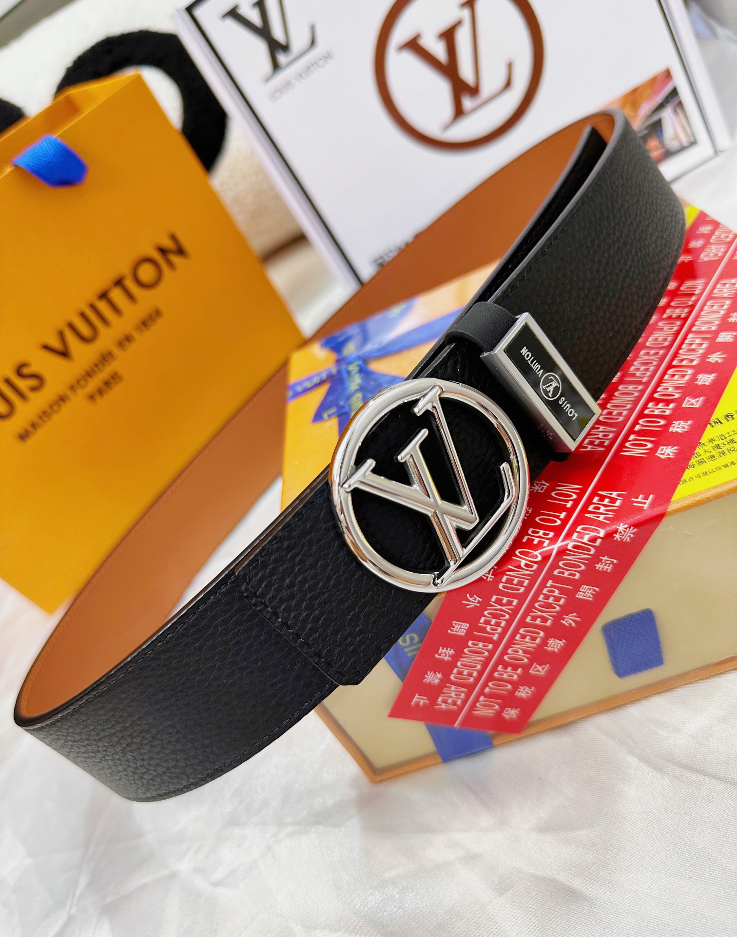 【LOUIS VUITTON】(ルイヴィトン) 3.8cmベルト メンズ  24706