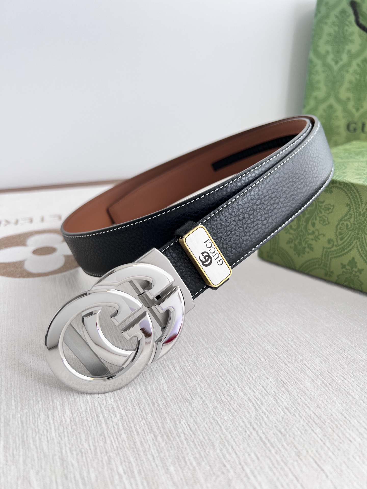 【GUCCI】(グッチ) 3.5cmベルト メンズ