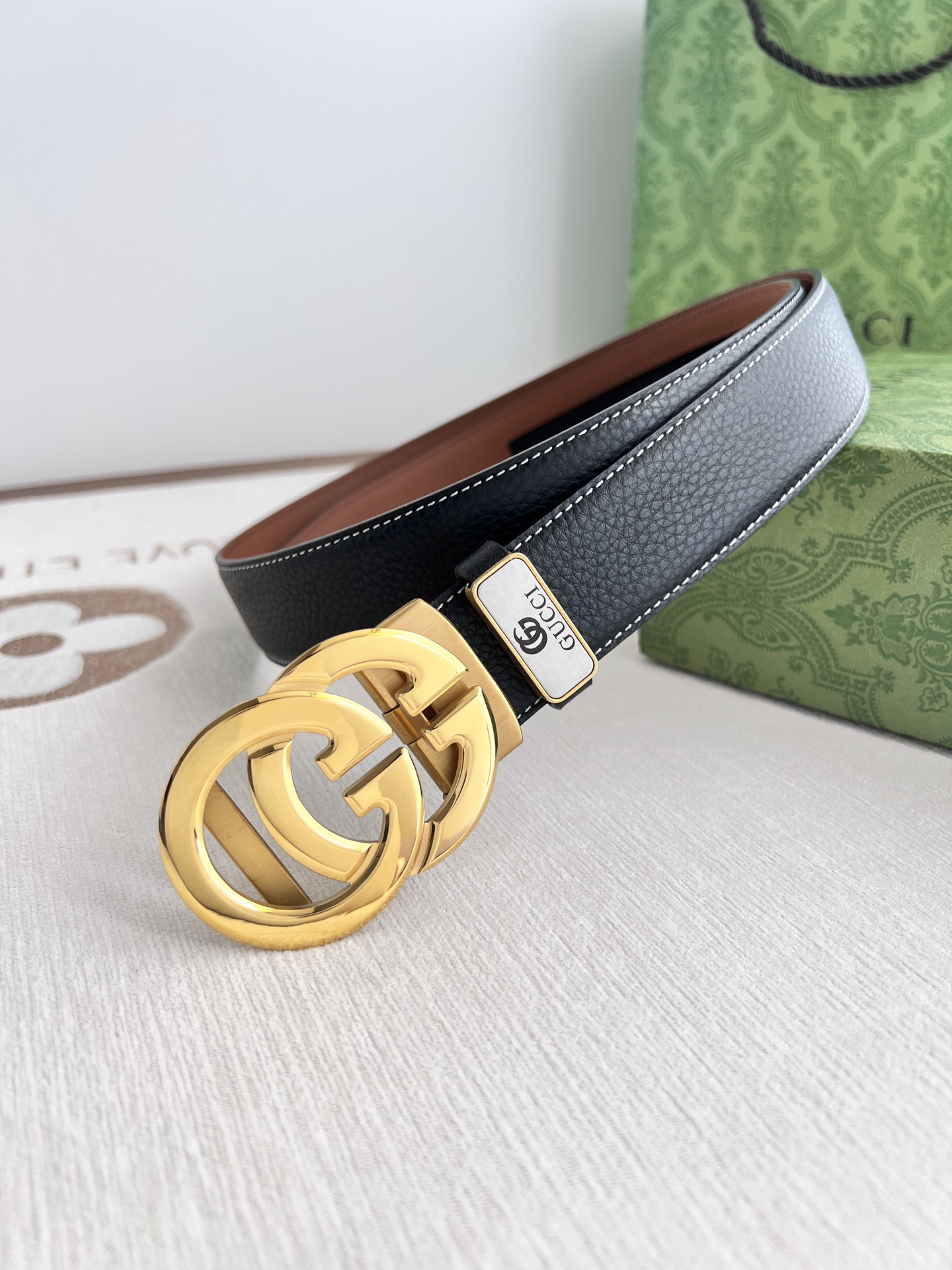 【GUCCI】(グッチ) 3.5cmベルト メンズ