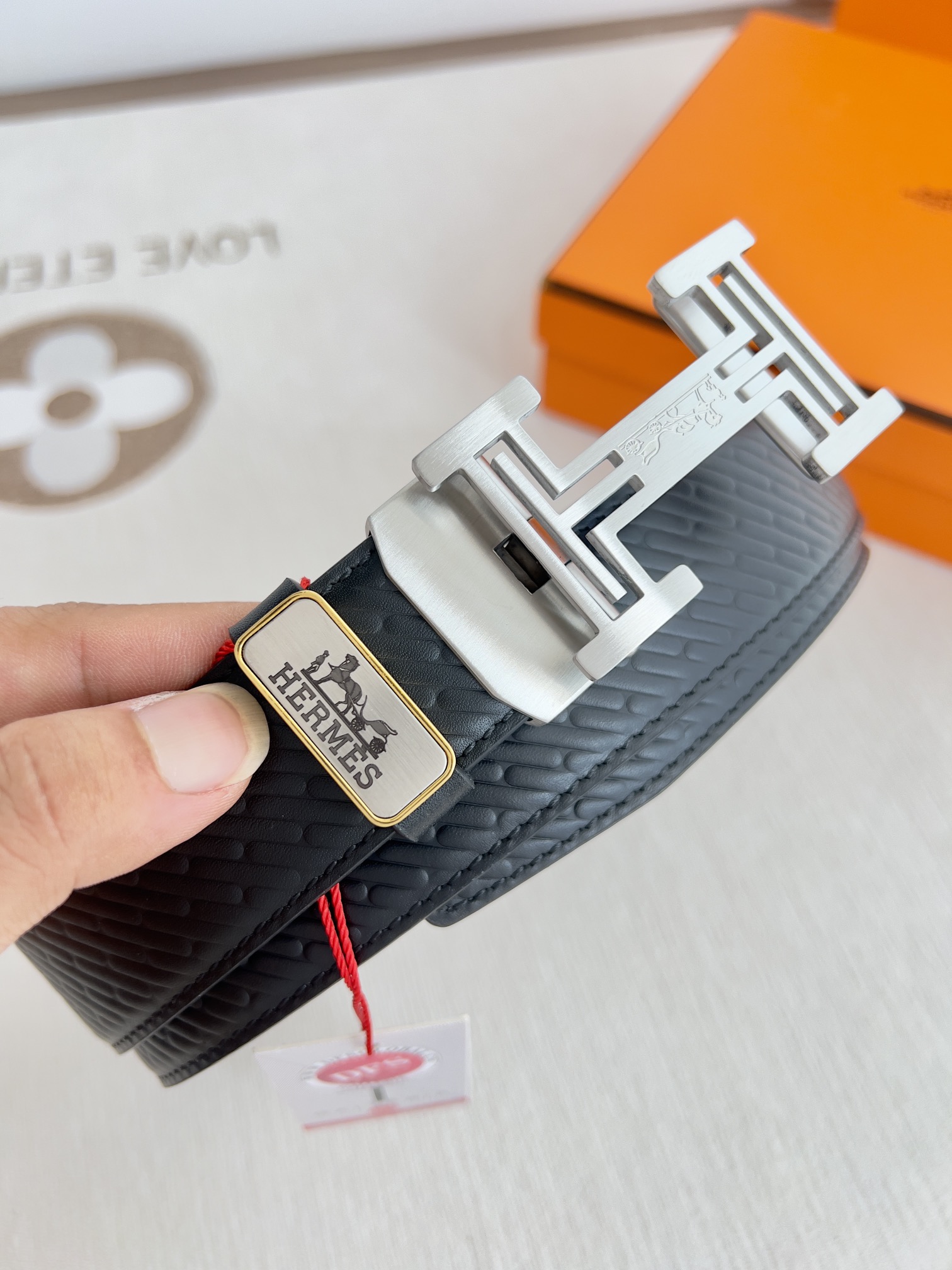 【Hermès】(エルメス) 3.5cmベルト メンズ