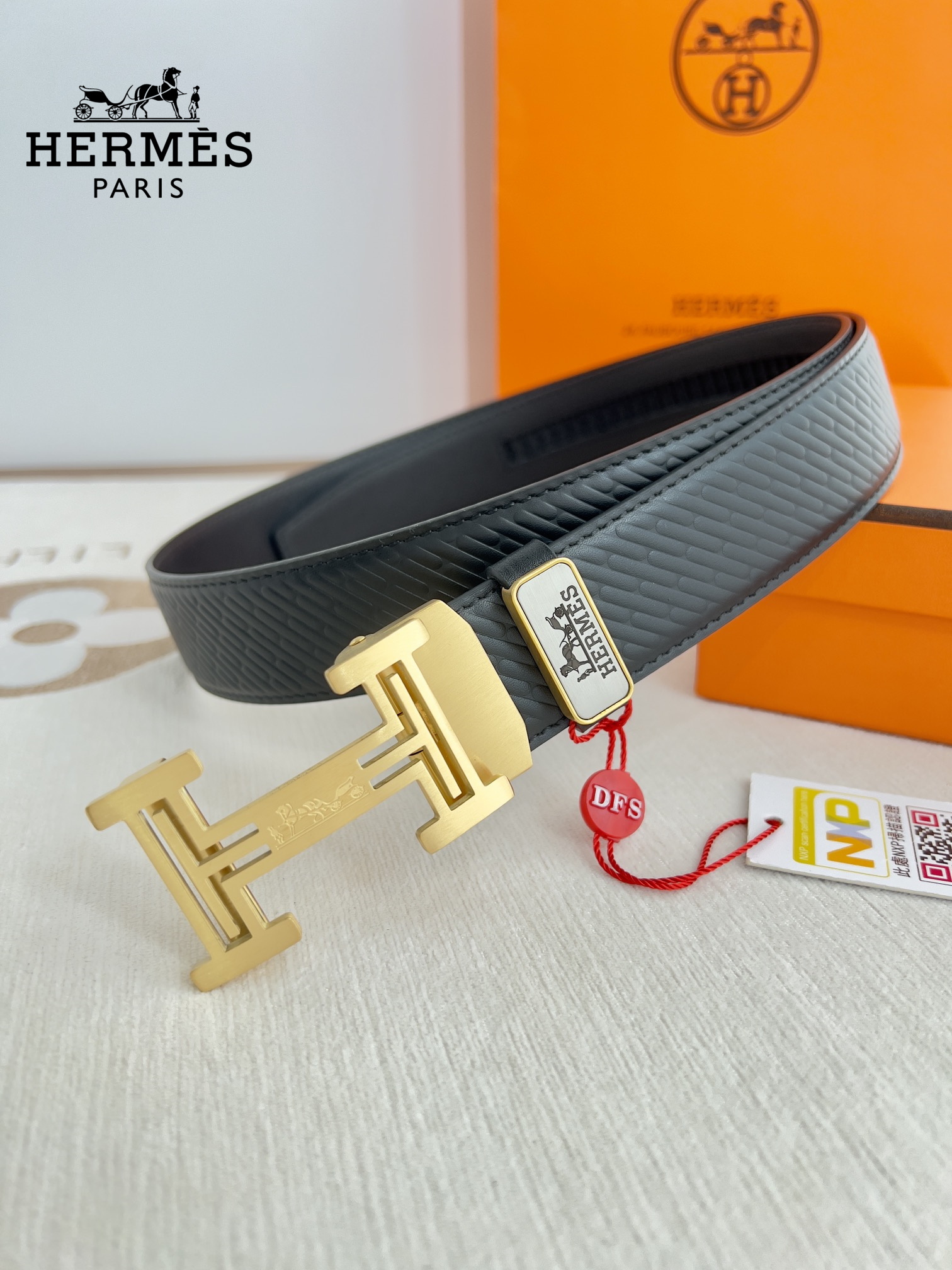 【Hermès】(エルメス) 3.5cmベルト メンズ