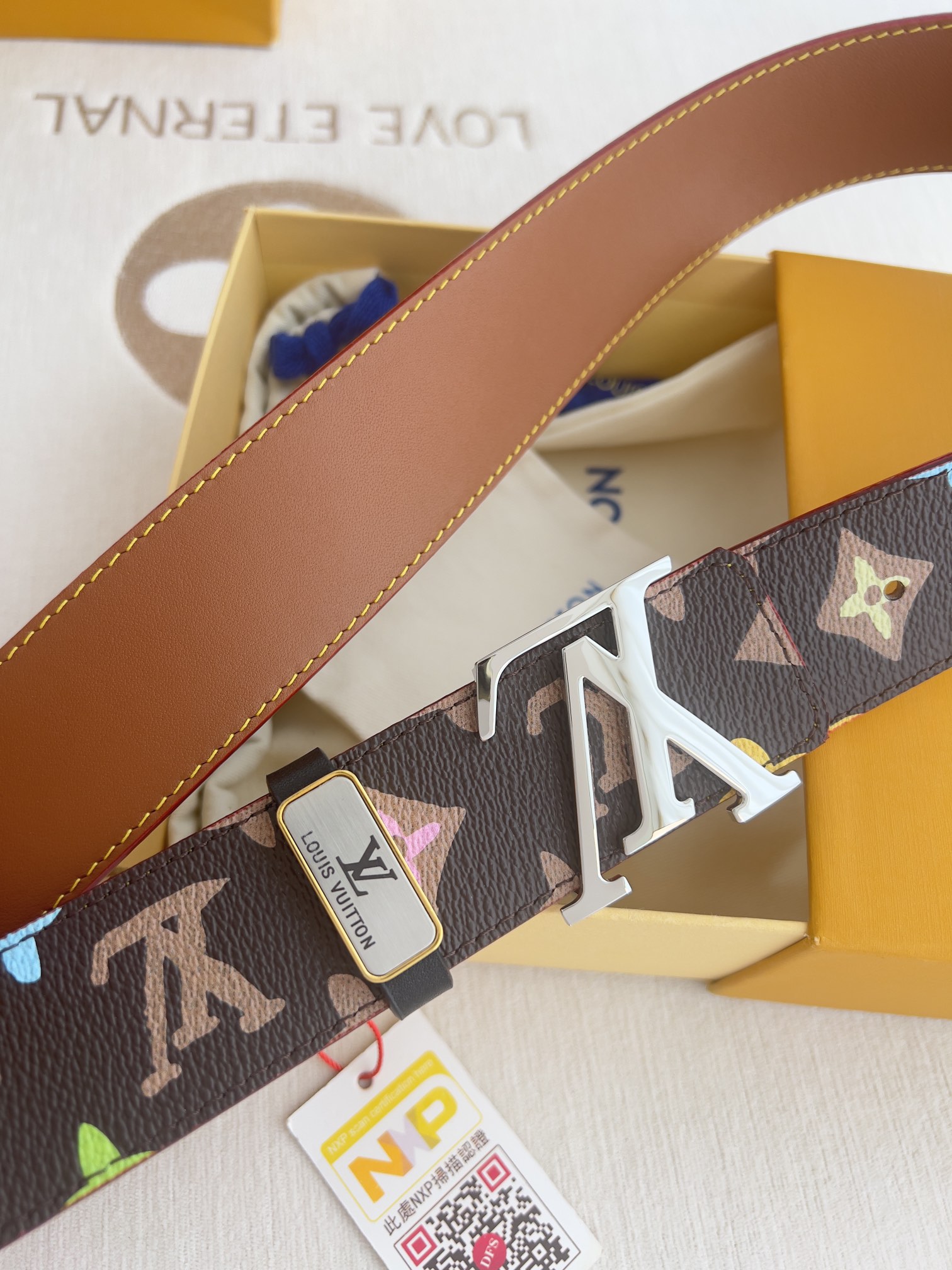 【LOUIS VUITTON】(ルイヴィトン) 3.8cmベルト メンズ  24706