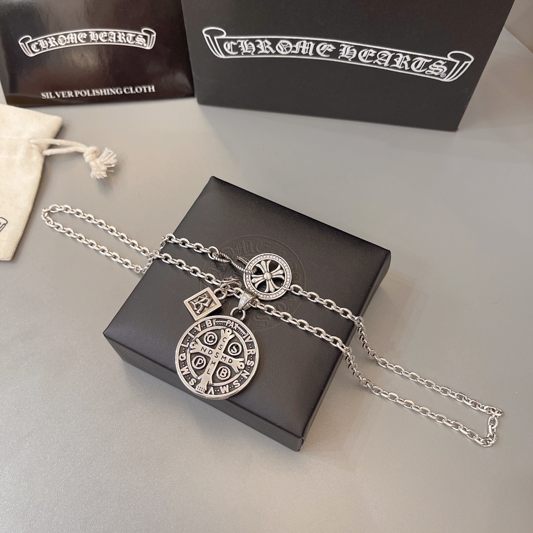 【CHROME HEARTS】ネックレス、新しいネックレス万能シンプルファッションオーナメント  241014
