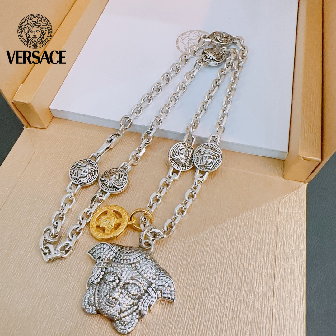 【VERSACE】ネックレス、新しいネックレス万能シンプルファッションオーナメント 2474