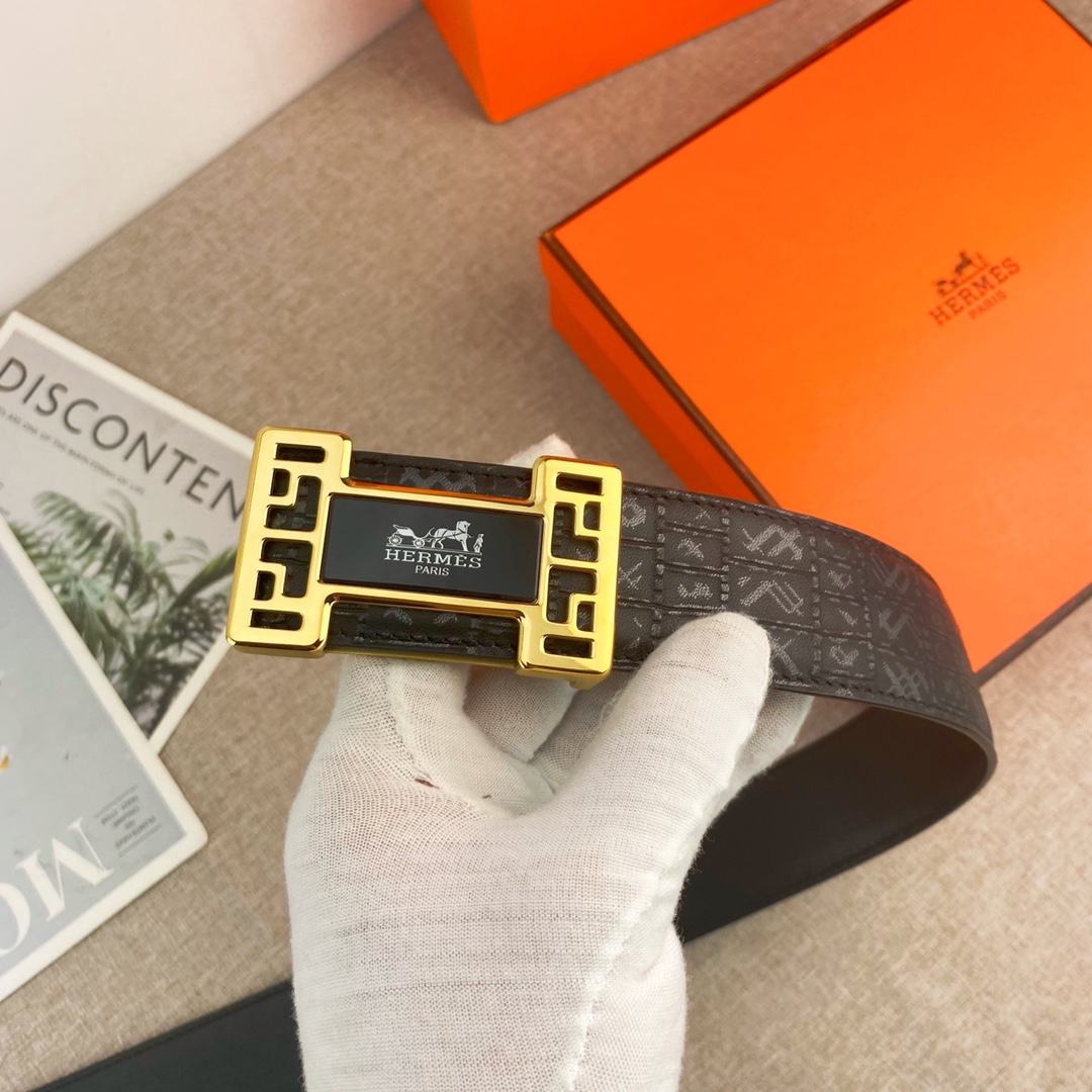 【Hermès】(エルメス) 3.8cmベルト メンズ