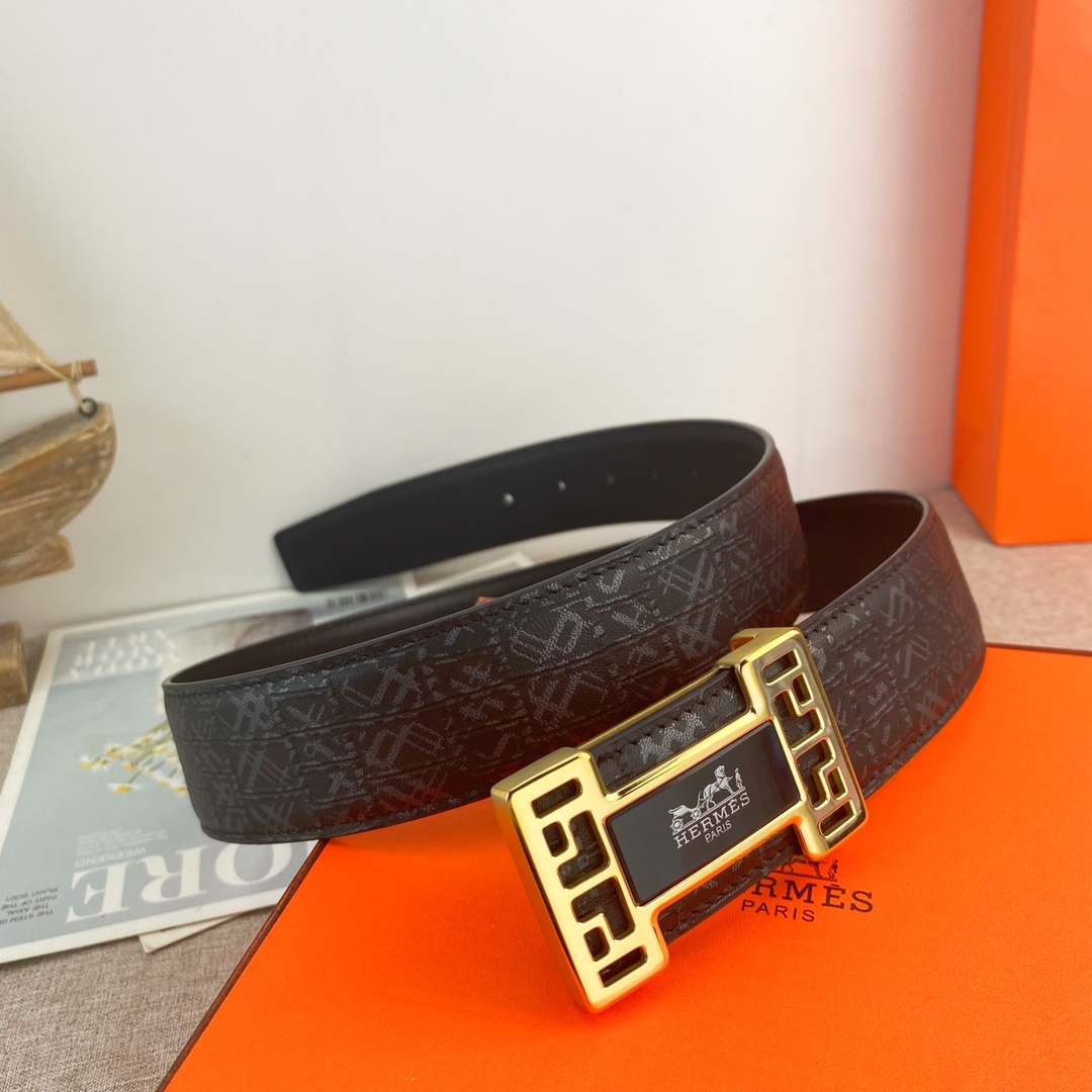 【Hermès】(エルメス) 3.8cmベルト メンズ