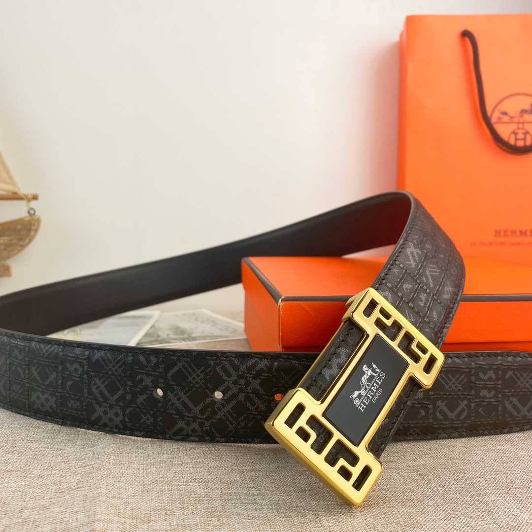 【Hermès】(エルメス) 3.8cmベルト メンズ