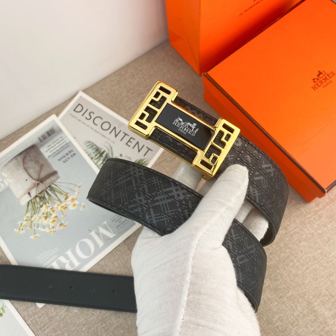 【Hermès】(エルメス) 3.8cmベルト メンズ