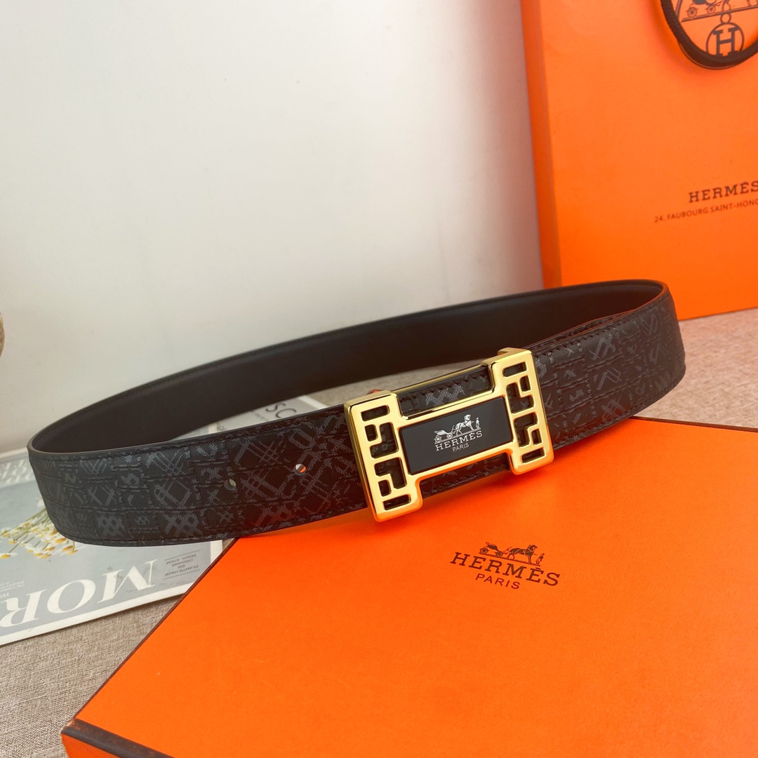 【Hermès】(エルメス) 3.8cmベルト メンズ